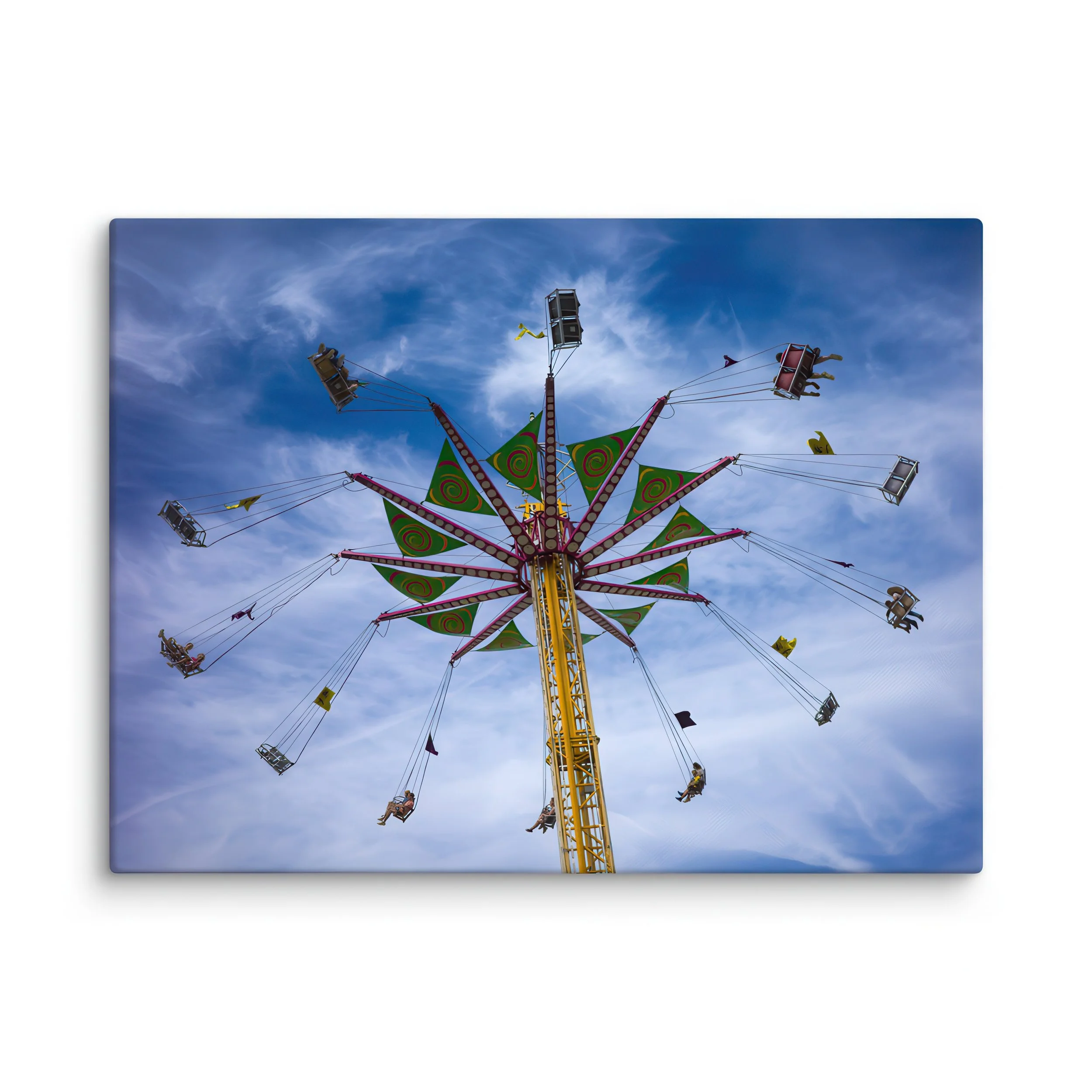 CARNIVAL SWING RIDE Canvas Wall Art - Amusement Decor