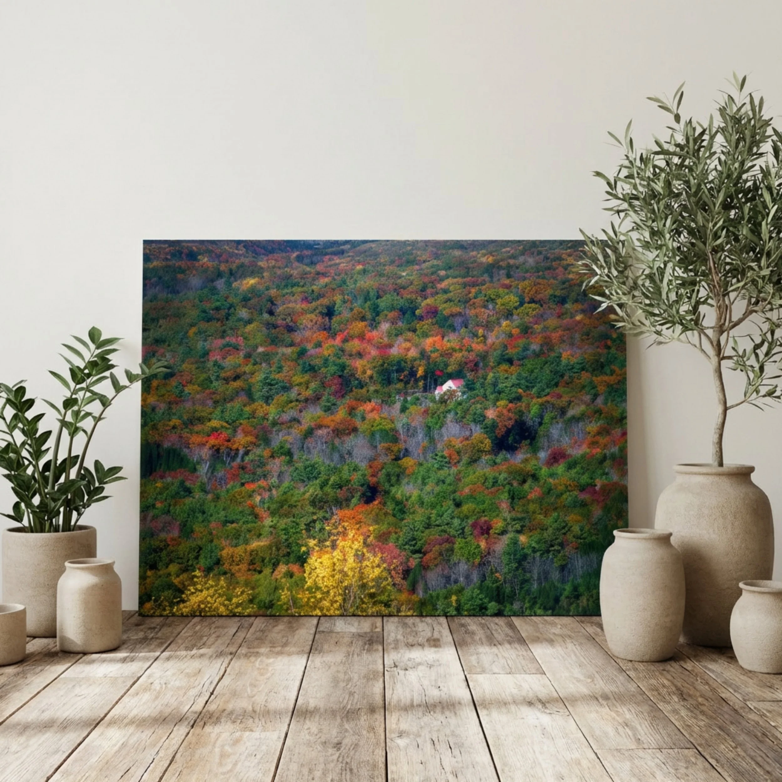 Foliage House - Poster Wall Art - Autumn Forest Wall Art
