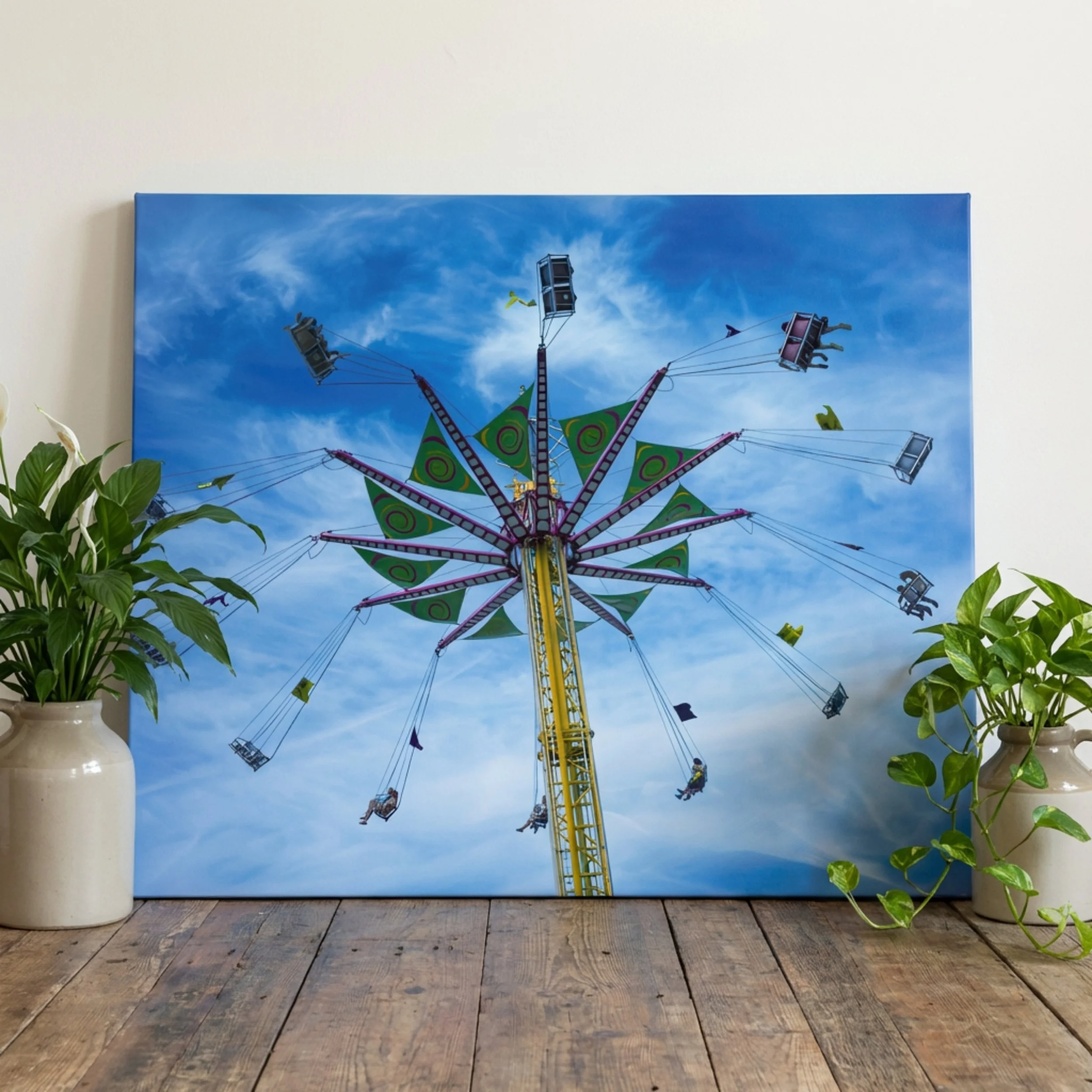 Carnival Ride - Canvas Print - Amusement Park Print