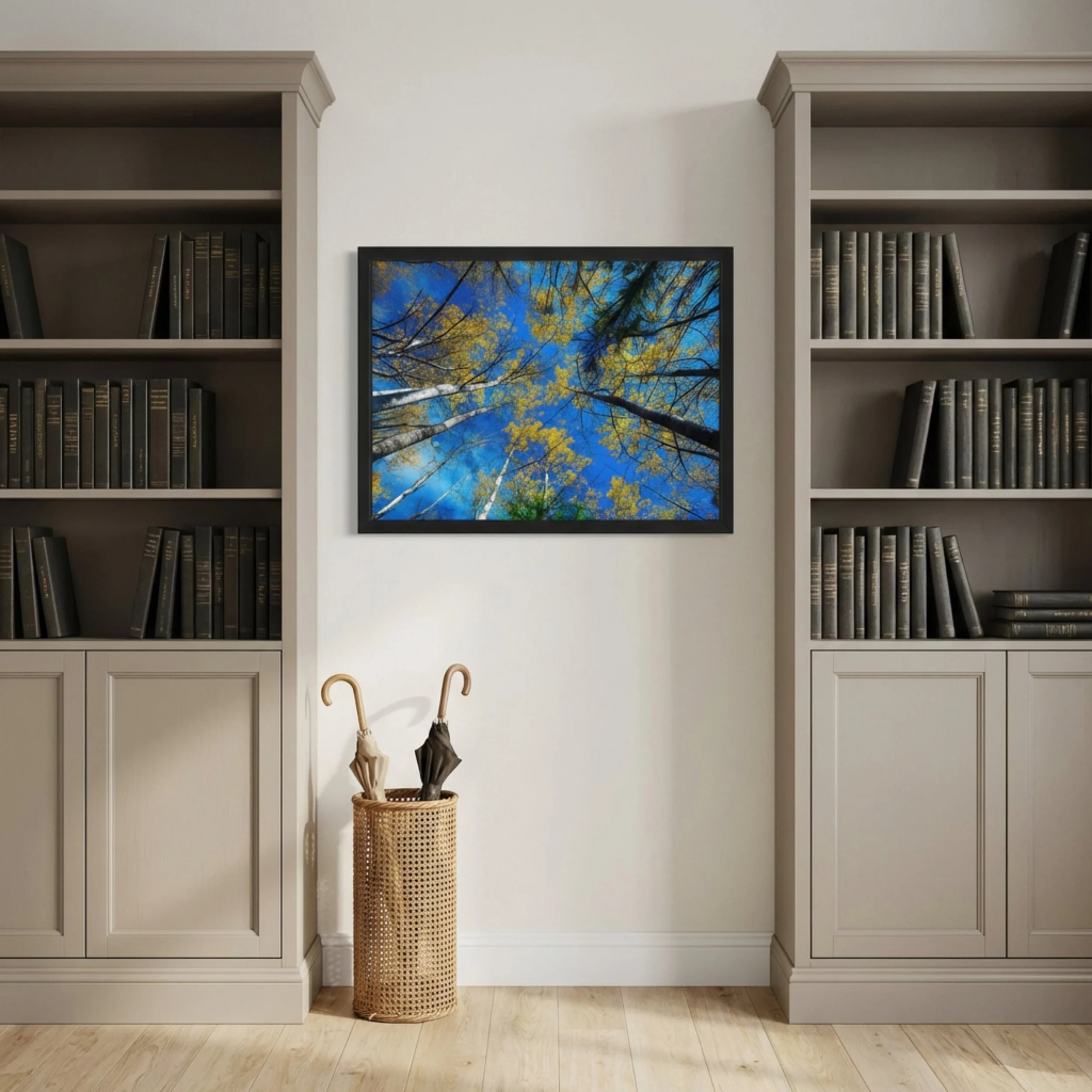 Birches in Autumn - Framed 3.jpg