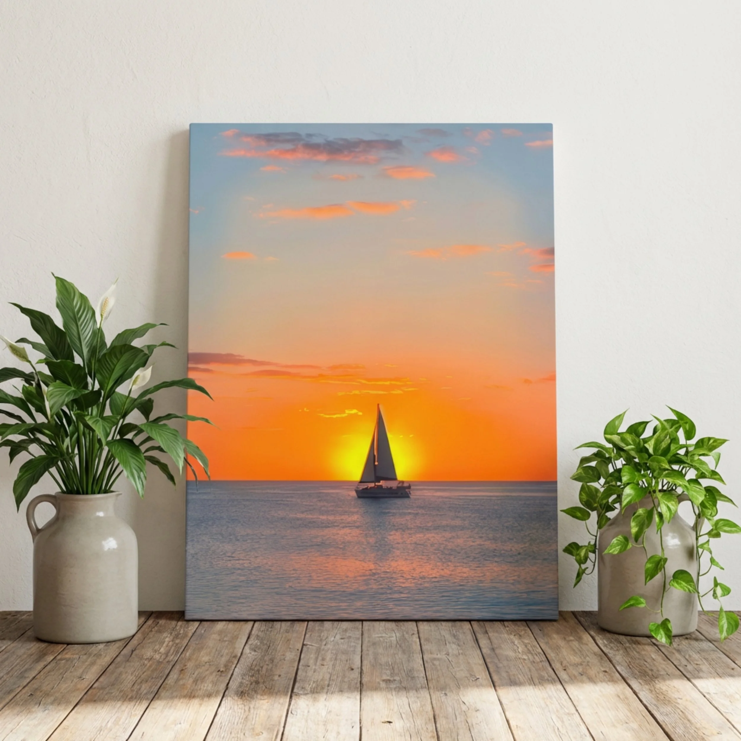 NOKOMIS SUNSET - Canvas Print - Serenity at Sundown