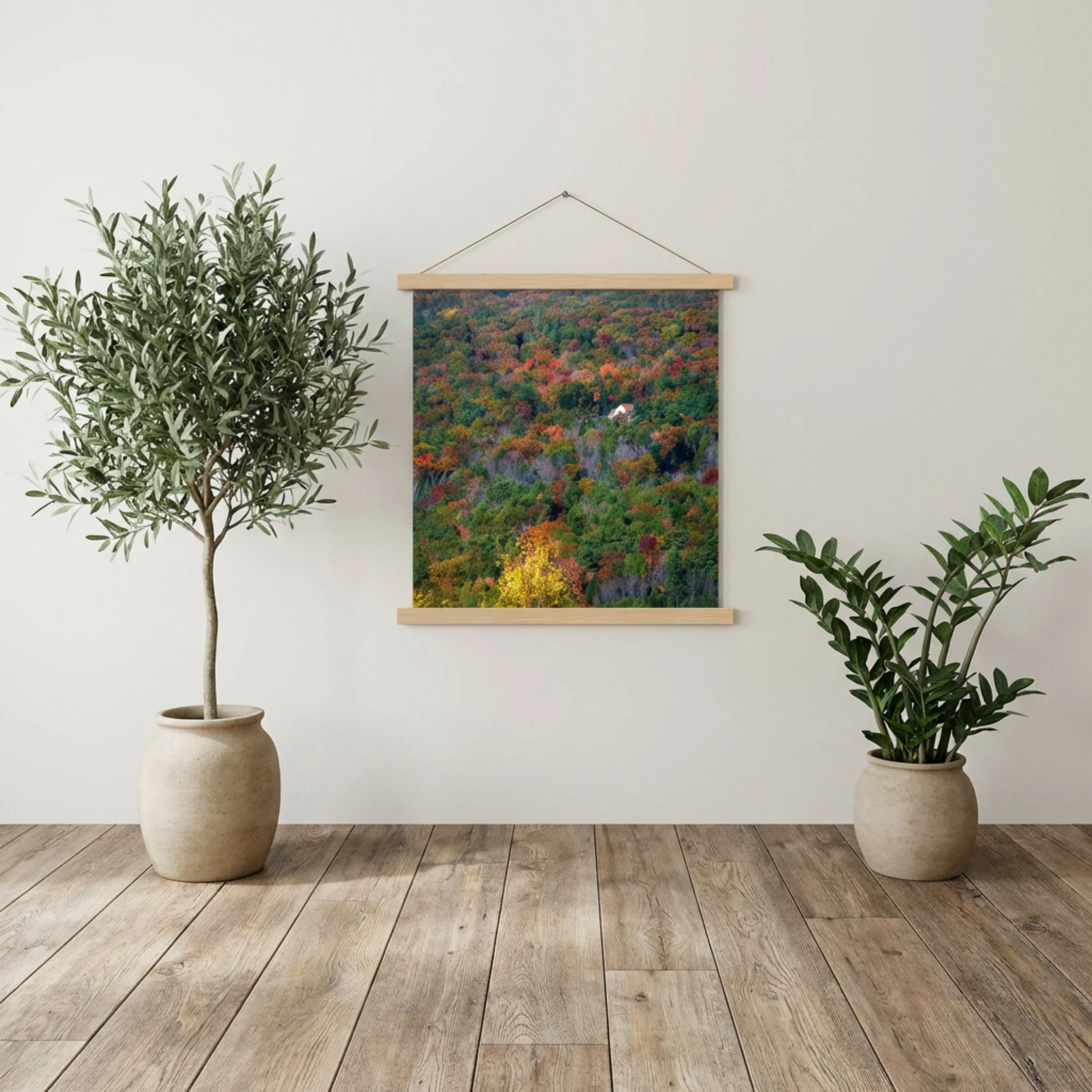 Foliage House - Poster with Hanger - Autumn Forest Wall Art