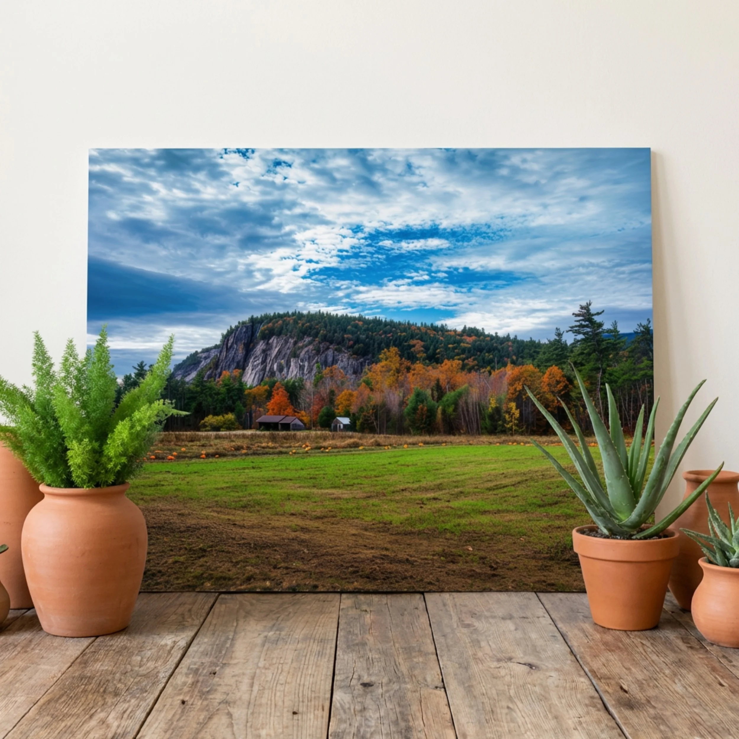 Echo Lake Farm - Poster Wall Art - Autumn Landscape Wall Art