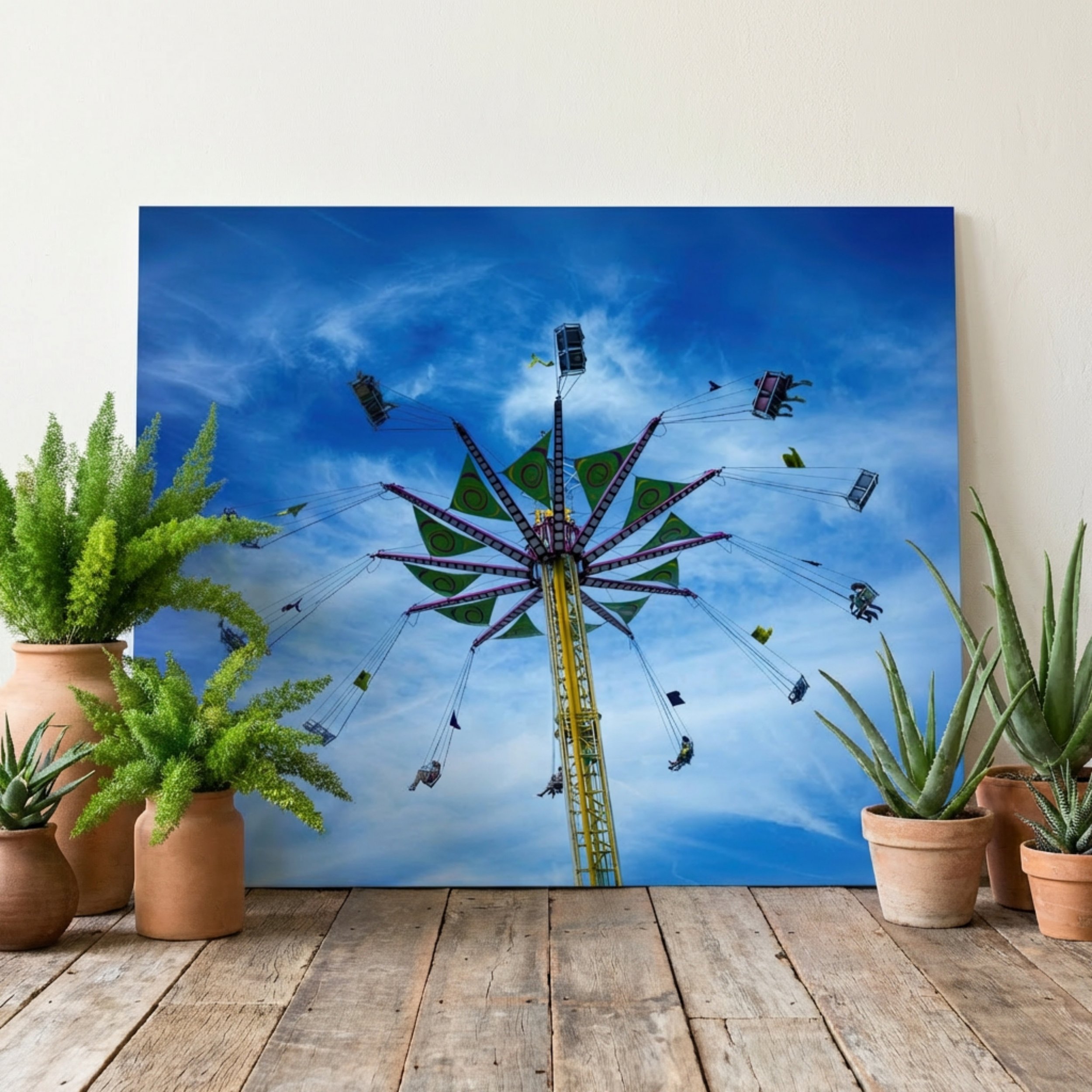 Carnival Ride - Poster Wall Art - Amusement Park Print