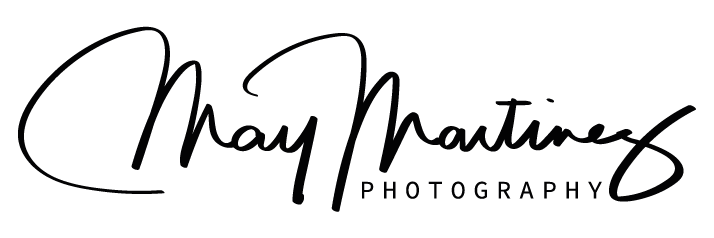 Signature of May Montano Photography with a black background.