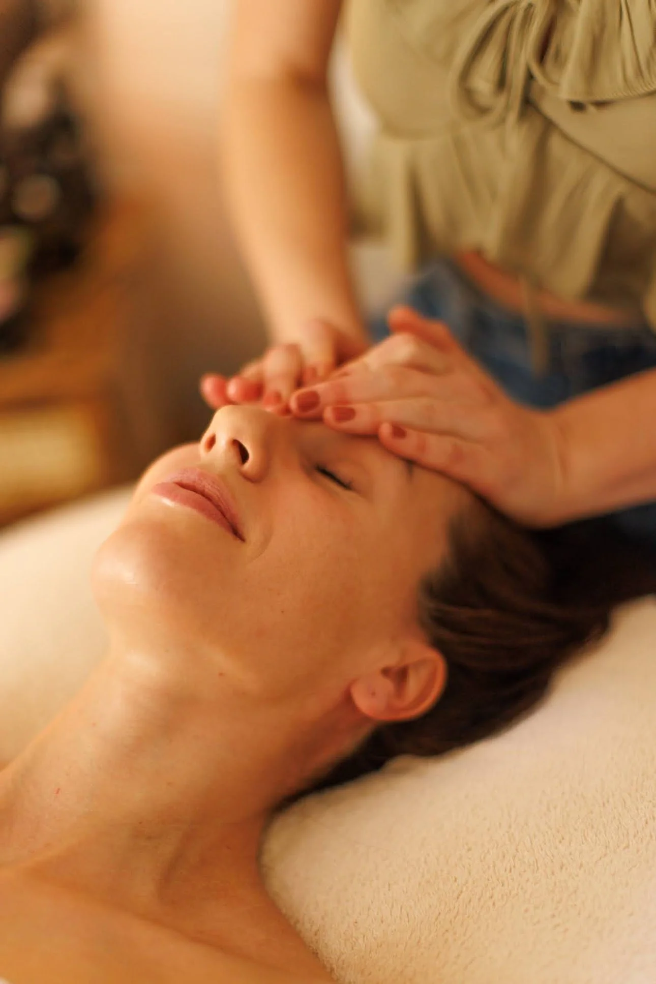 Holistic facial treatments with botanical skincare and lymphatic drainage at ROAM Ojai