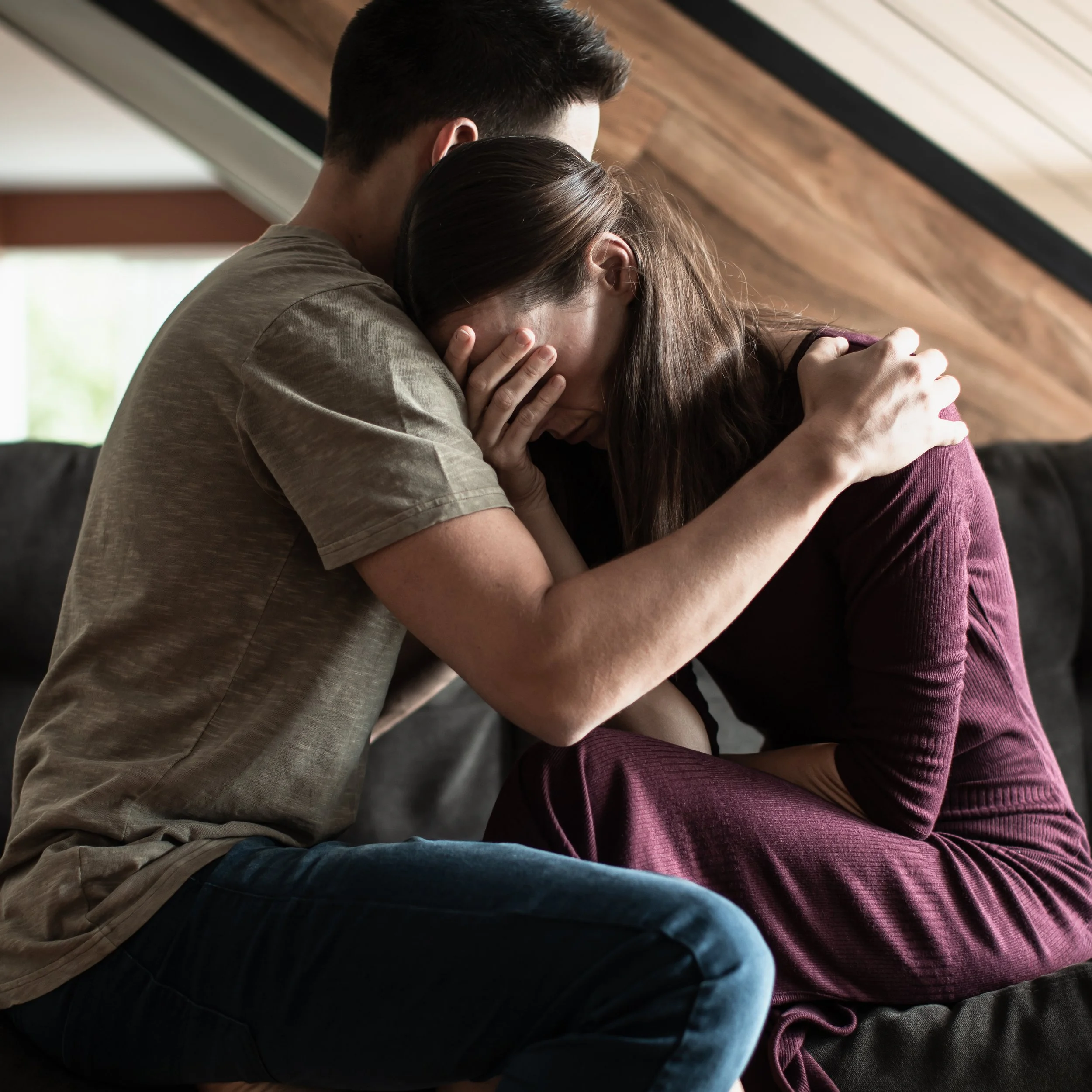 Couple struggling with infertility console each other