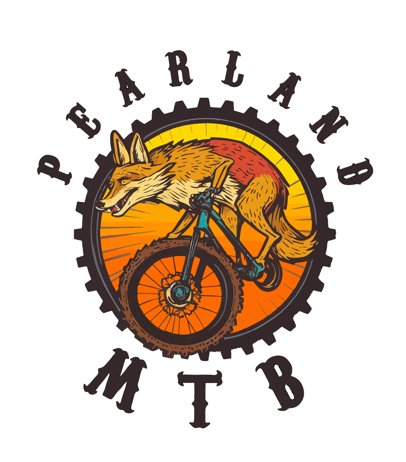 3" Pearland MTB vinyl decal