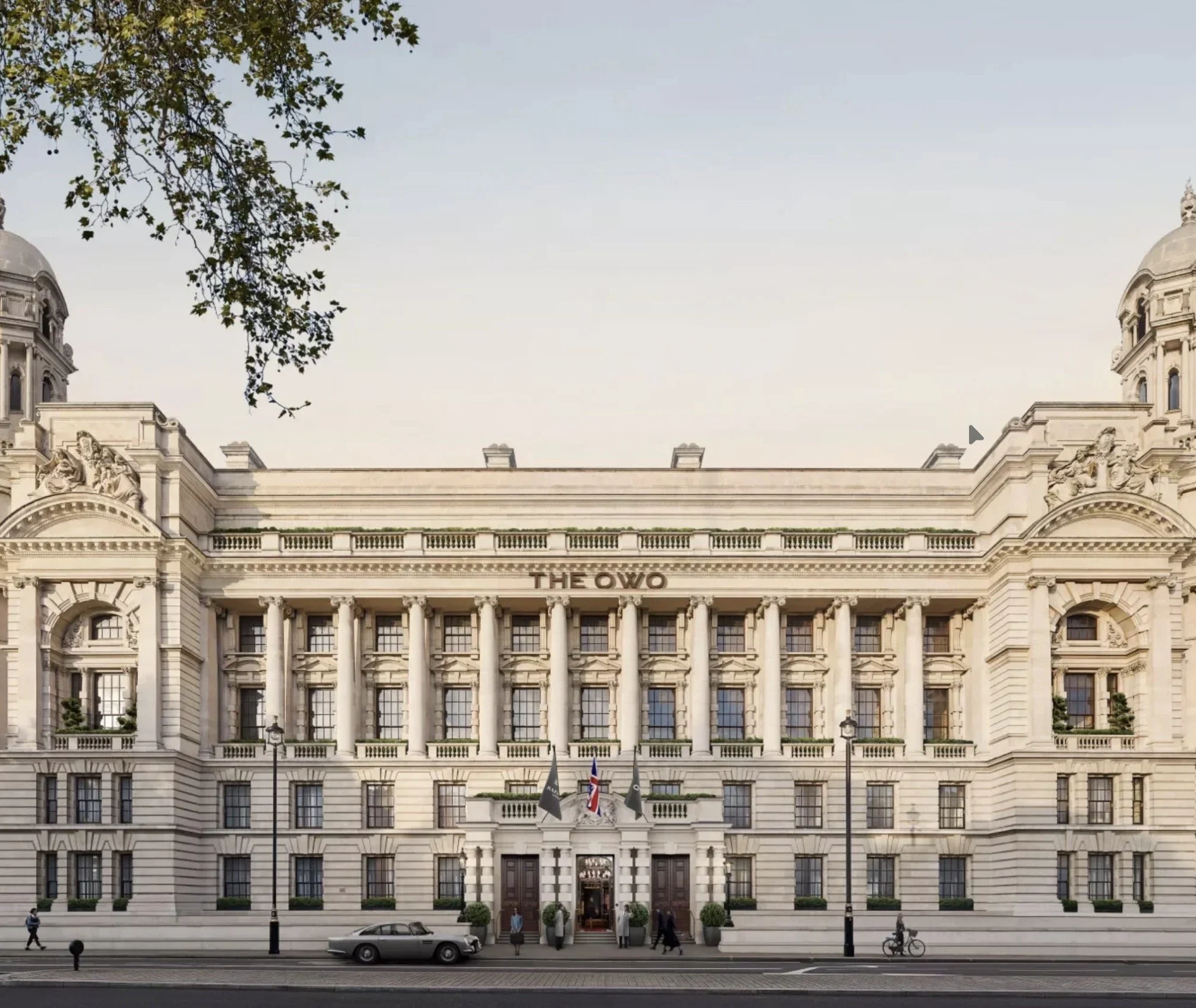 Raffles London at The OWO luxury hotel exterior