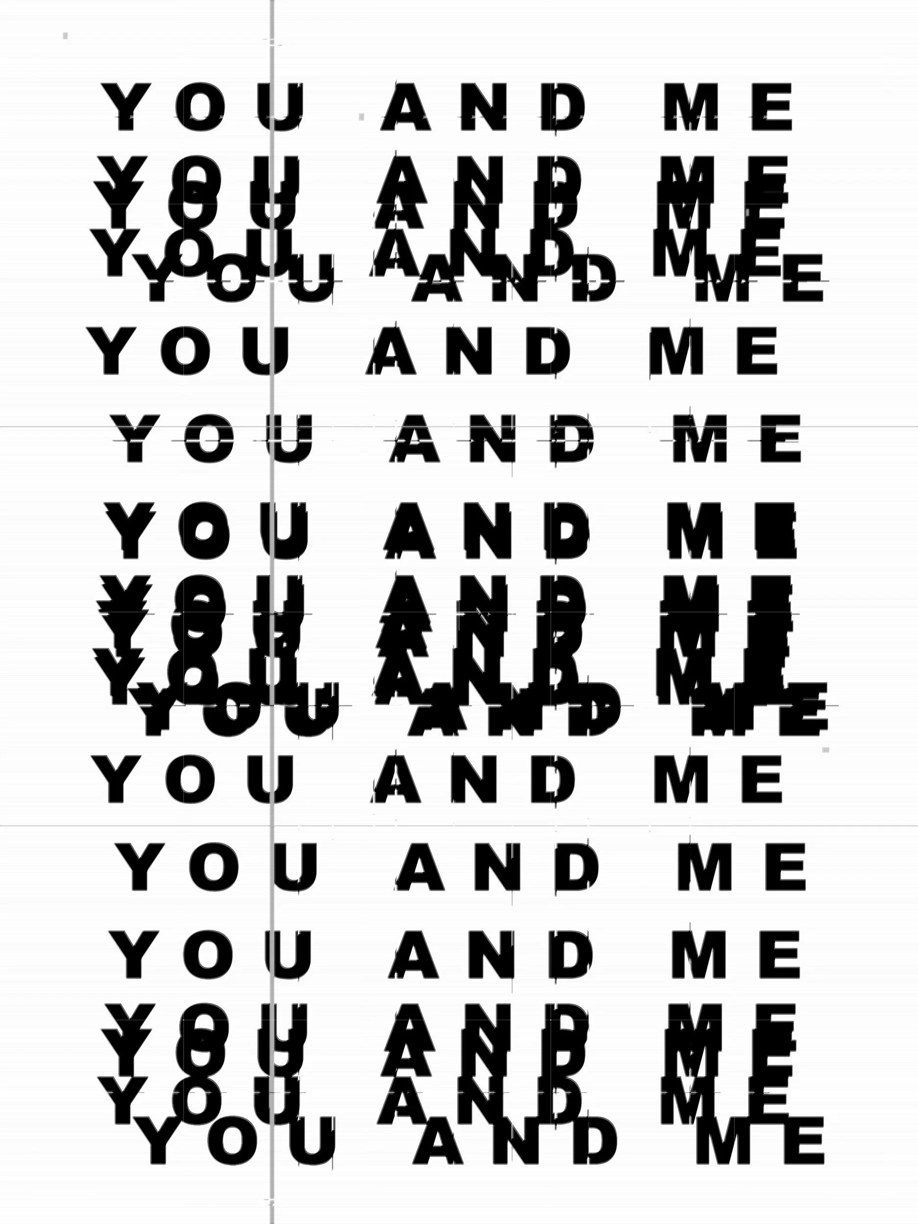 you and me text