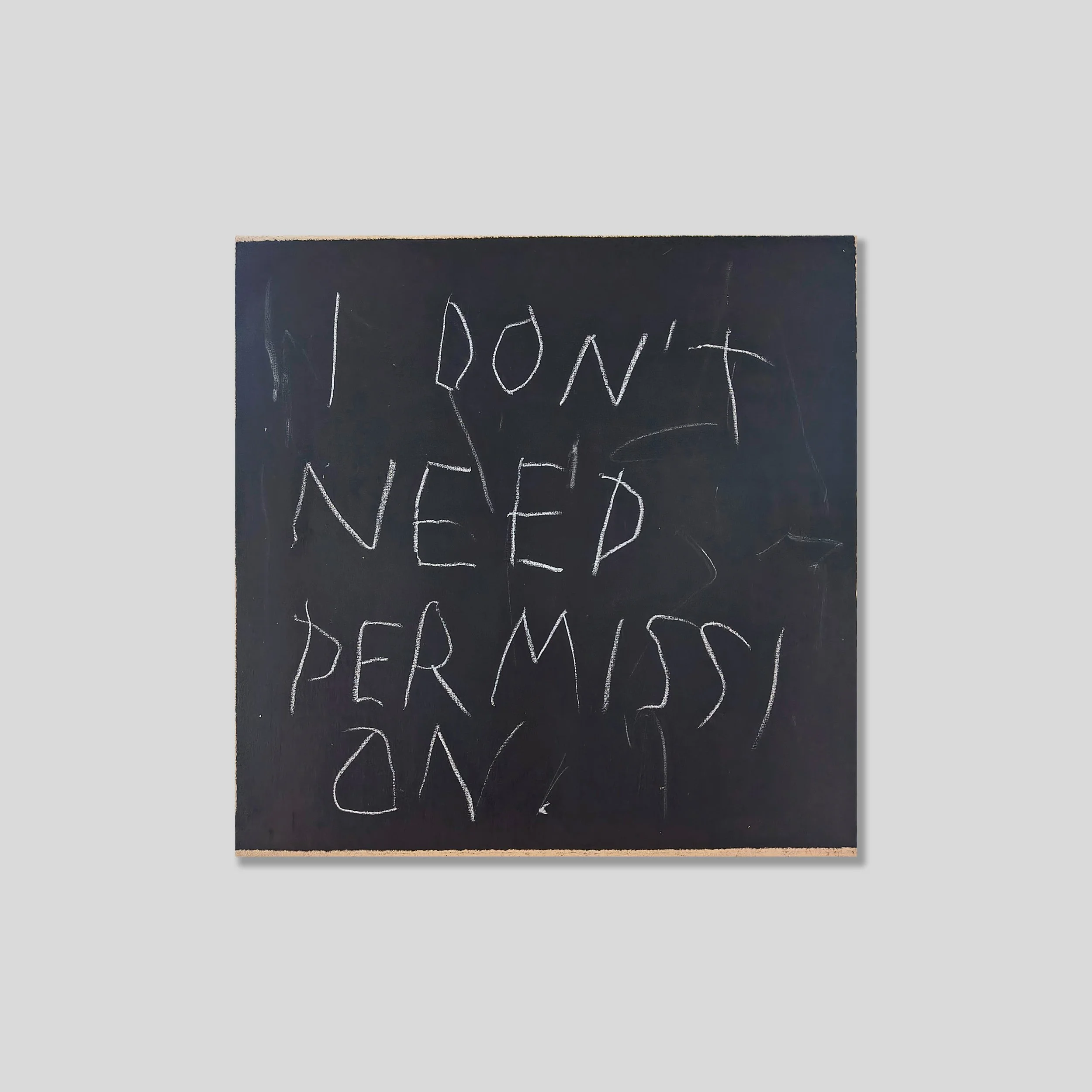//I don't need permission//
Acrylic, paper, pastel, polymer on cotton
50 x 50cm, 2026, eur 4000