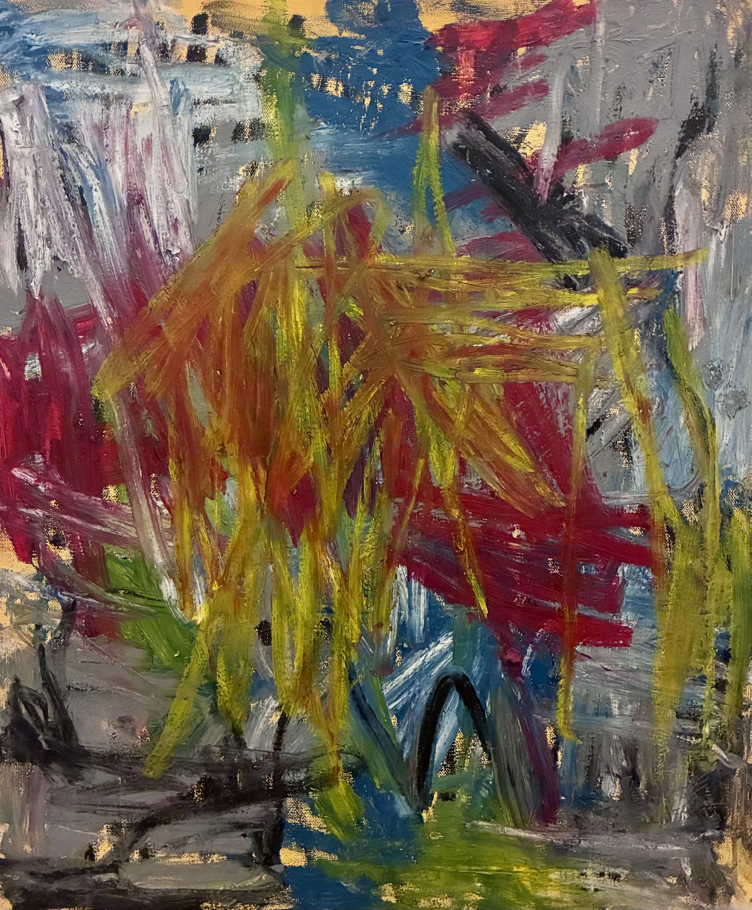 //Held Voltage//
oil on canvas
46x55cm / 18x22in, 2025