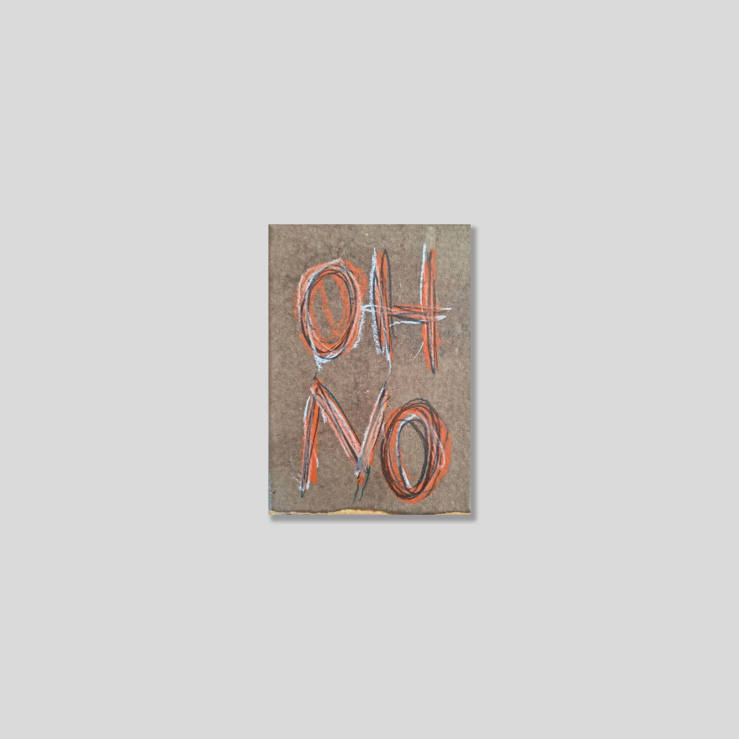 //OH NO//

Acrylic, paper, graphite, crayon, polymer on cotton.
13 x 18cm / 5.1 x 7.1in, 2026, eur 1240