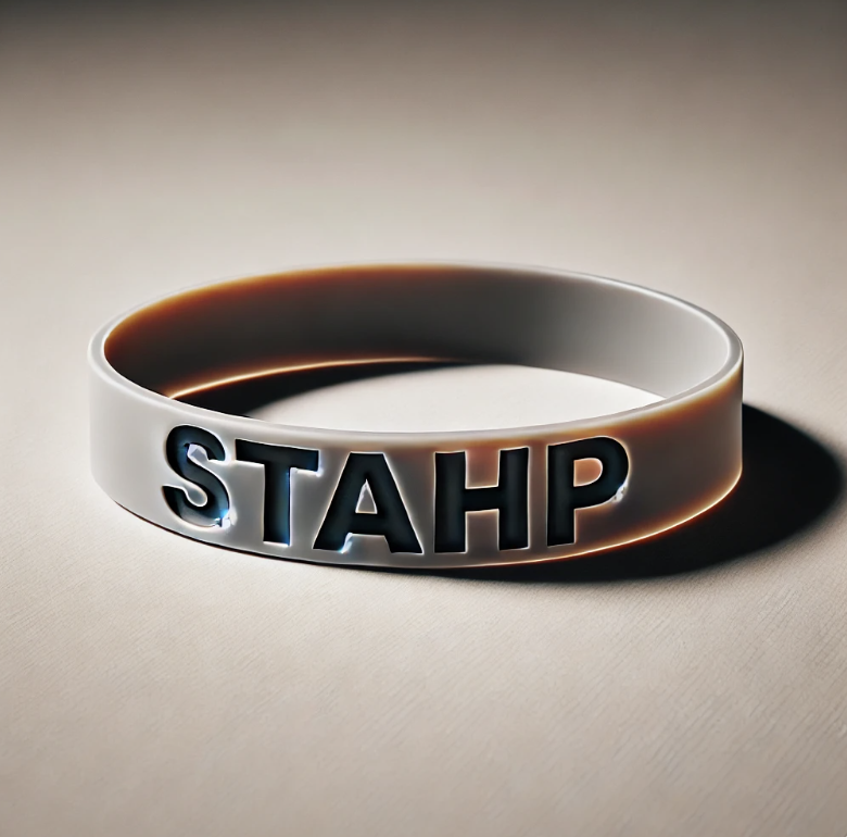Stahp Rubber Bracelet