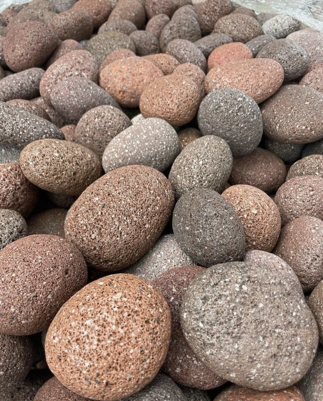 Wholesale Red Lava Pacific stone in earthy red and charcoal tones