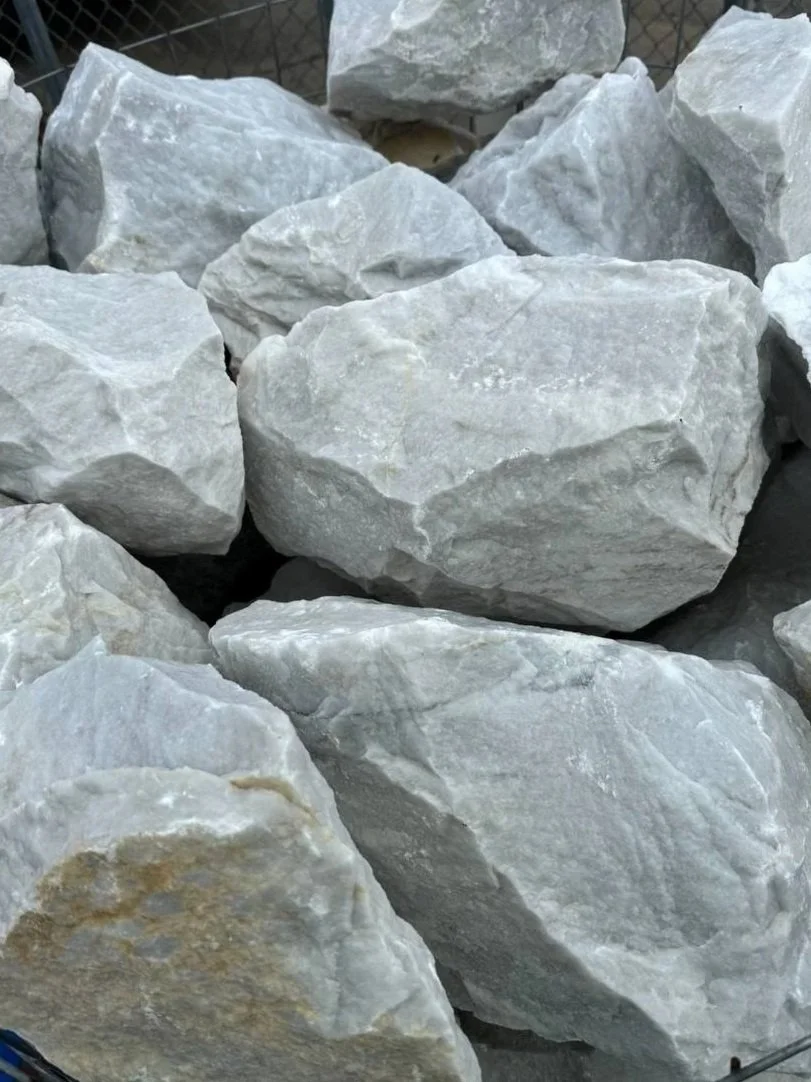 Wholesale Snow White crystalline marble landscape rocks