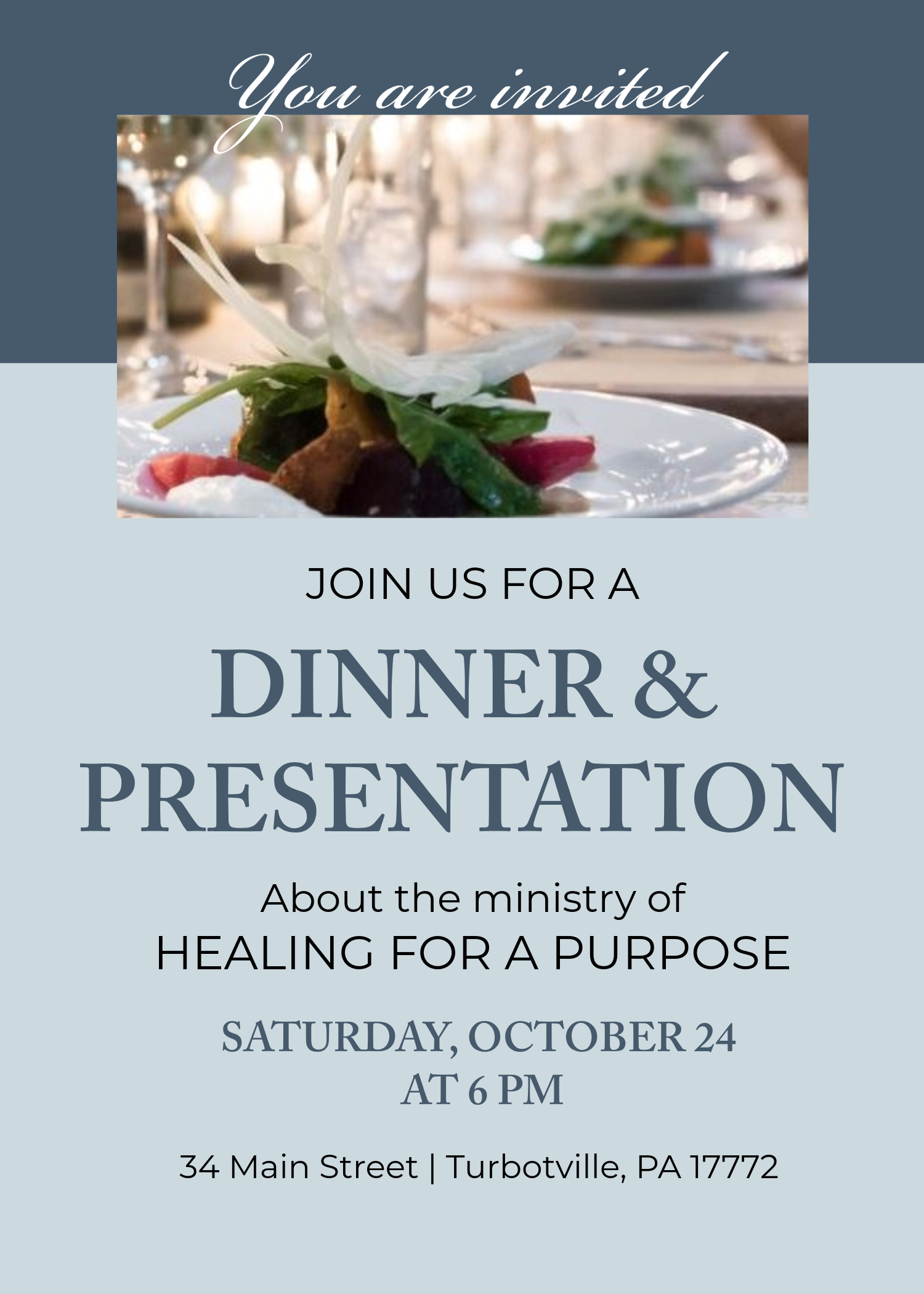 Benefit Dinner &amp; Presentation