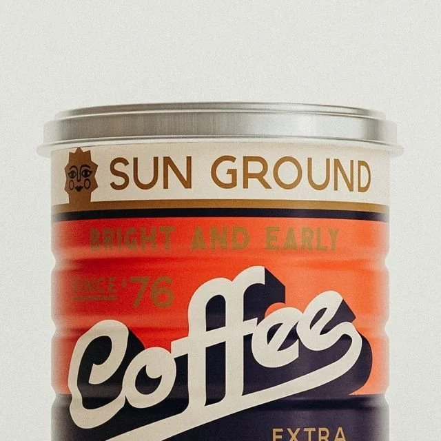 Sun Ground Coffee Can Design