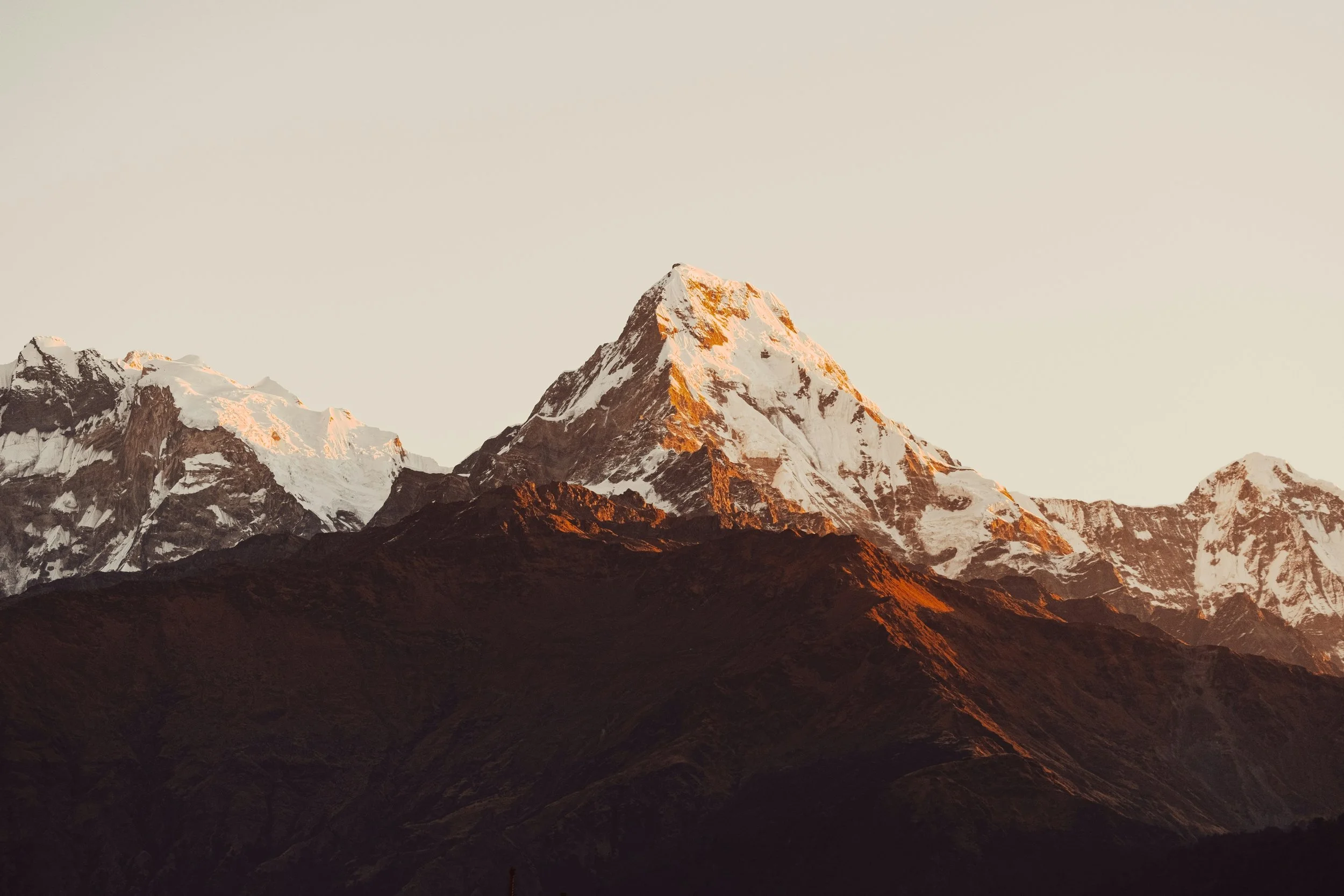 Mountain peaks background