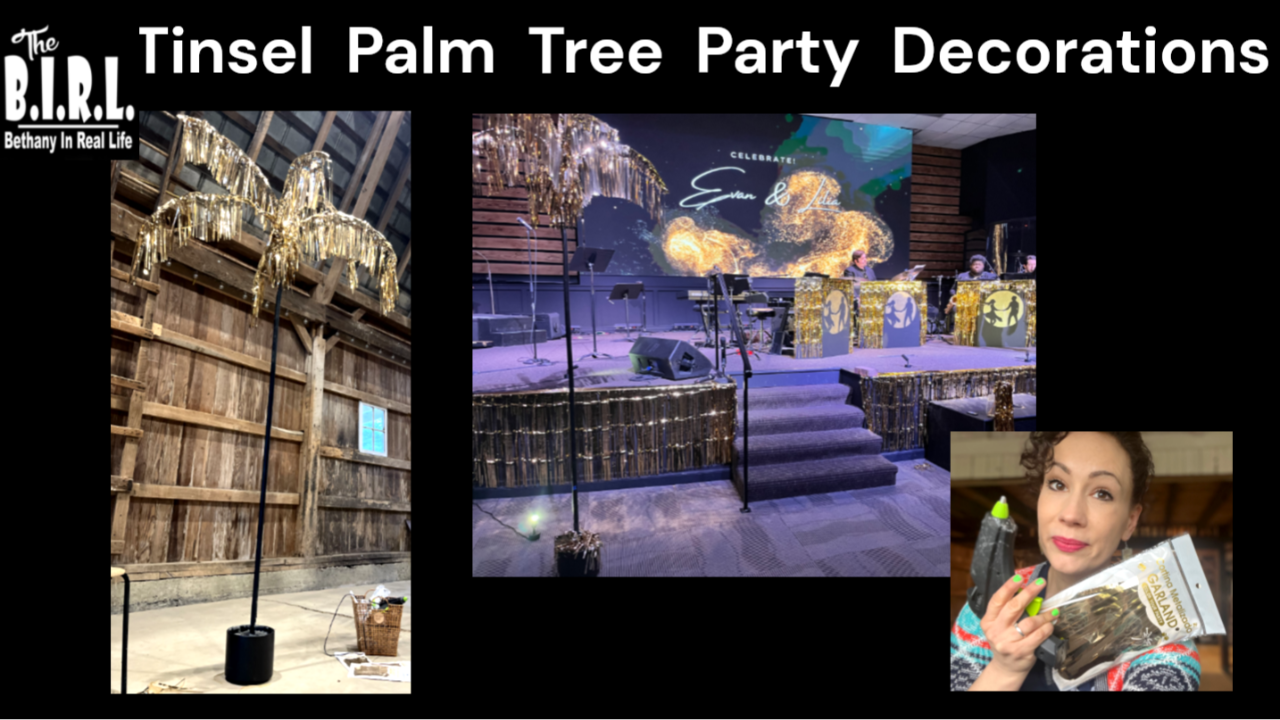 Tinsel Palm Tree Party Decorations