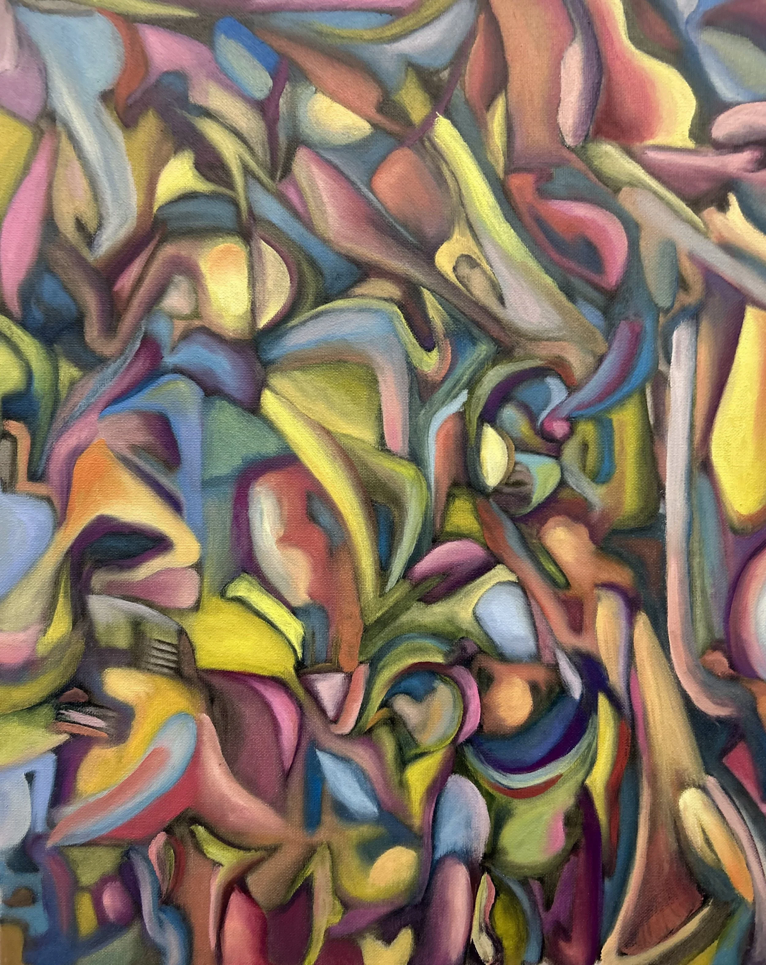 Landolphia, oil on canvas, 16" x 20", 2025