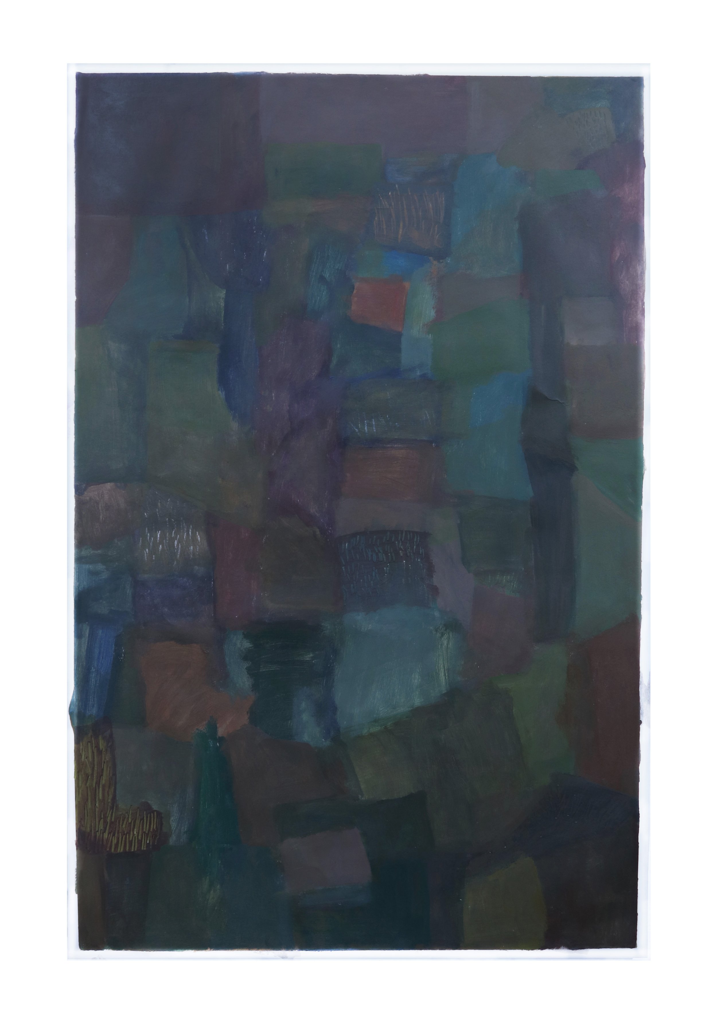 La Naturaleza, acrylic on paper, 24" x 36", 2024