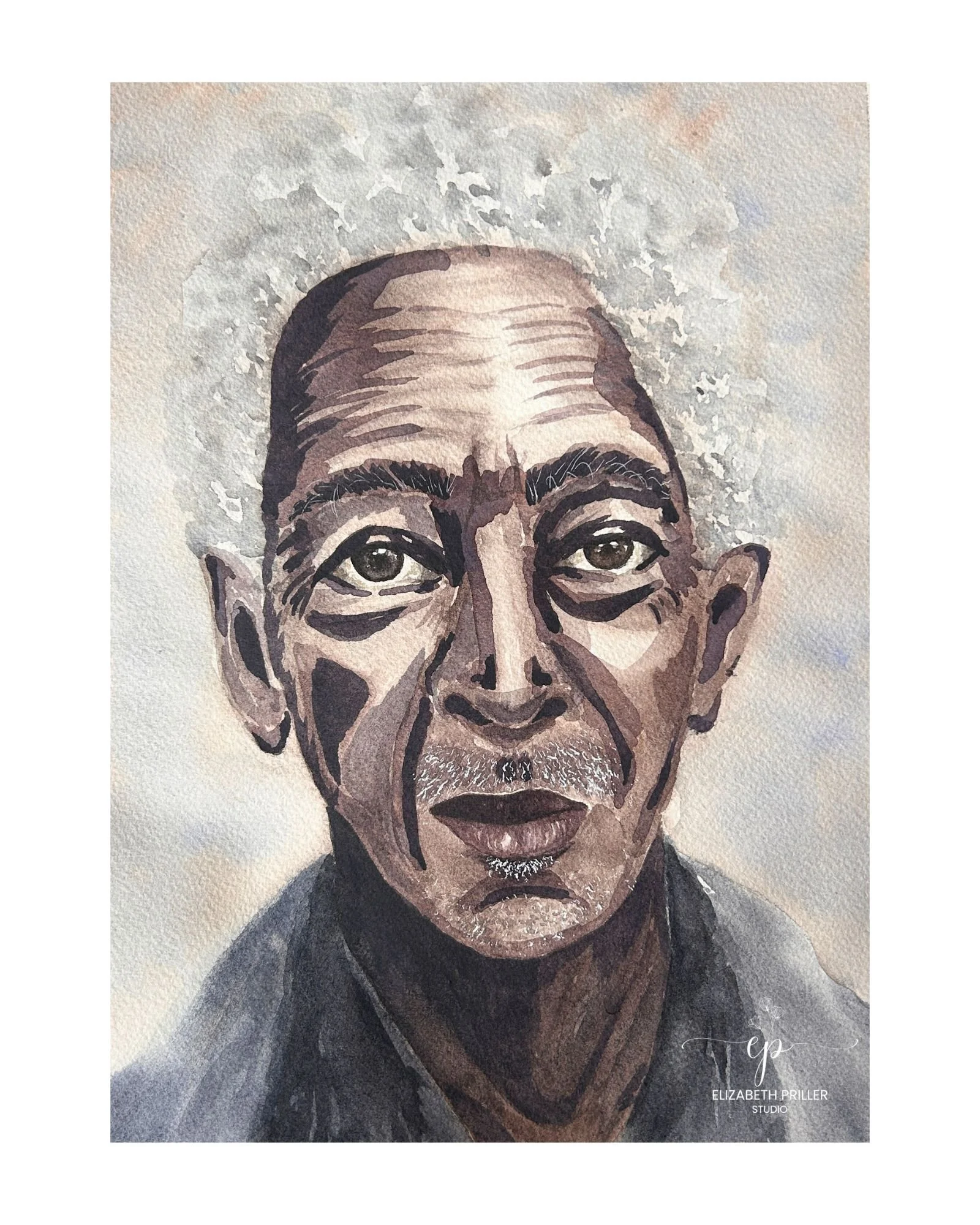 Frank - Original Watercolor 9x12
