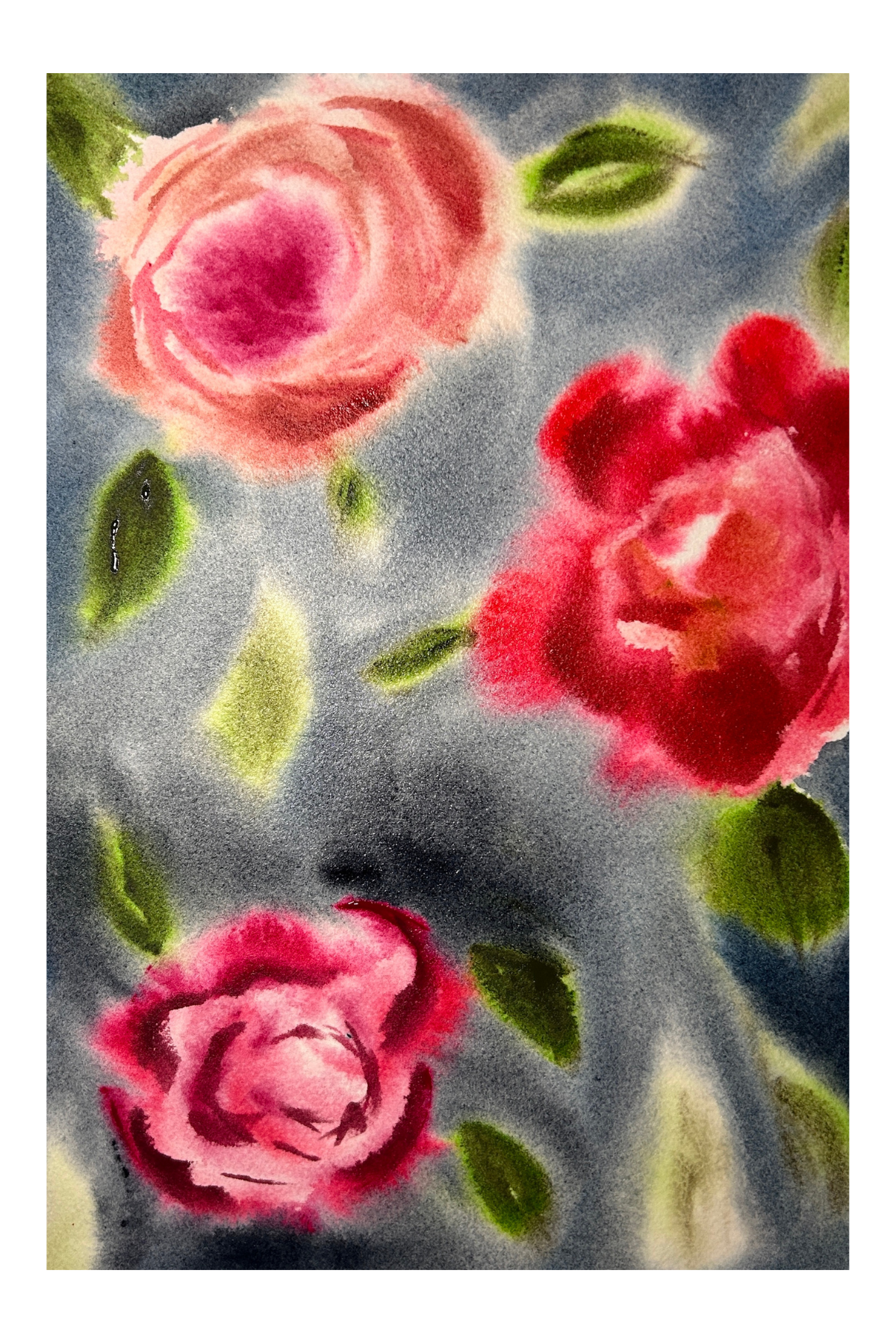 Breath & Roses - Watercolor Archival Print