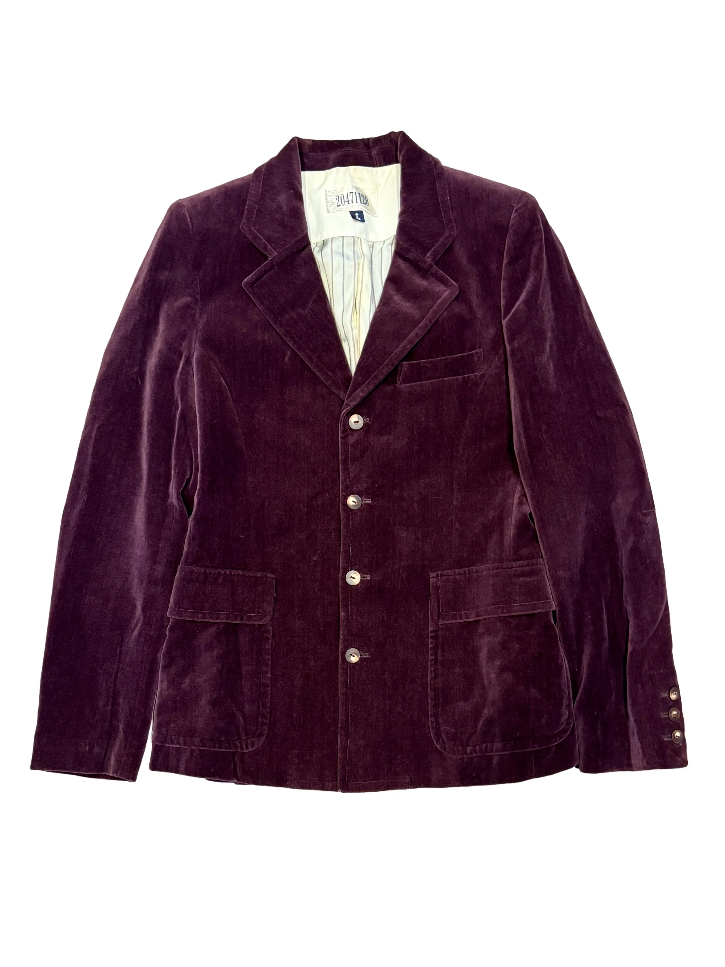 20471120 1990's Velvet Tuxedo Suit