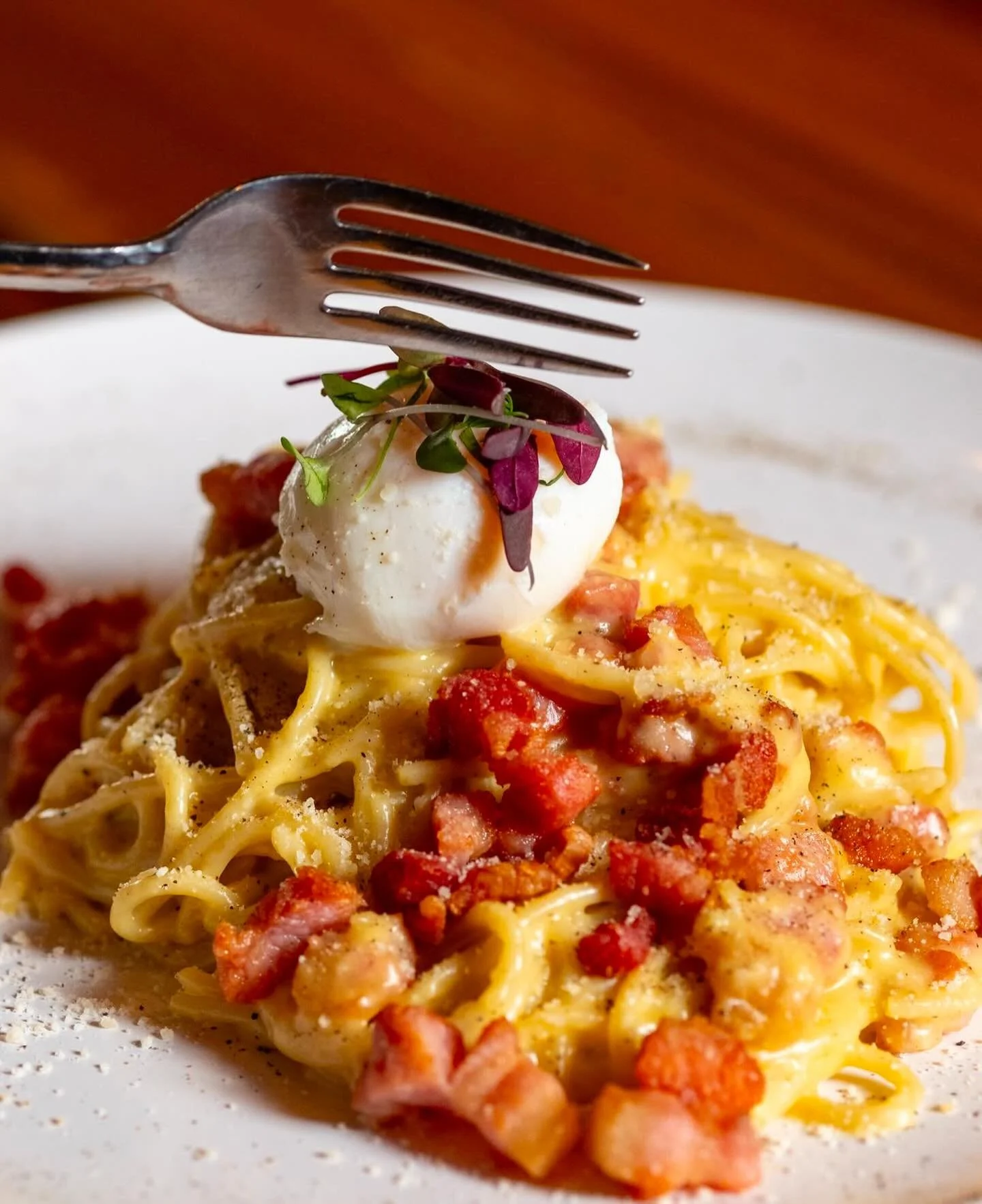 Carbonara when it&rsquo;s cold = ultimate comfort 

Buon apetito! Reservations on our website or Tock. Walk ins welcome!