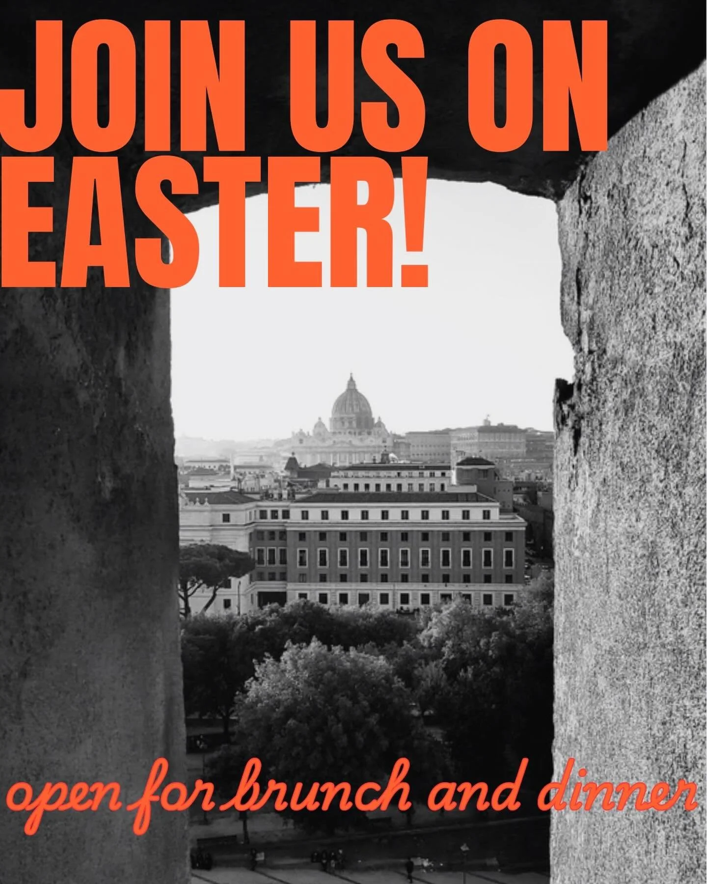 Join us on Easter Sunday! 🌷

Buon apetito! Reservations on our website or Tock. Walk ins welcome!