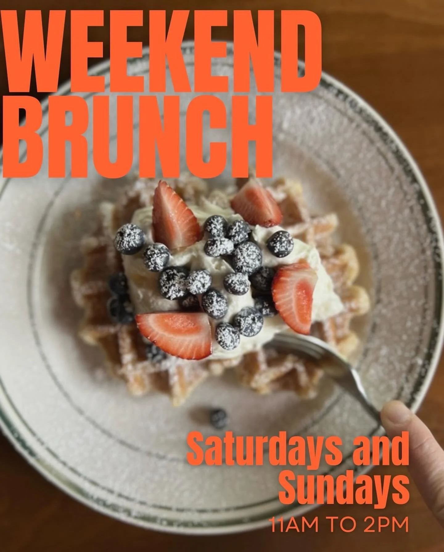 You deserve to brunch better 🫶 join us for weekend brunch!!! Every Saturday and Sunday from 11am to 2pm.