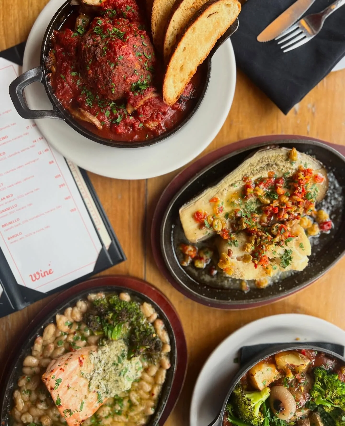 New entrees available now! Check our website or highlight in bio for the full menu. 

Buon apetito! Reservations on our website or Tock. Walk ins welcome!