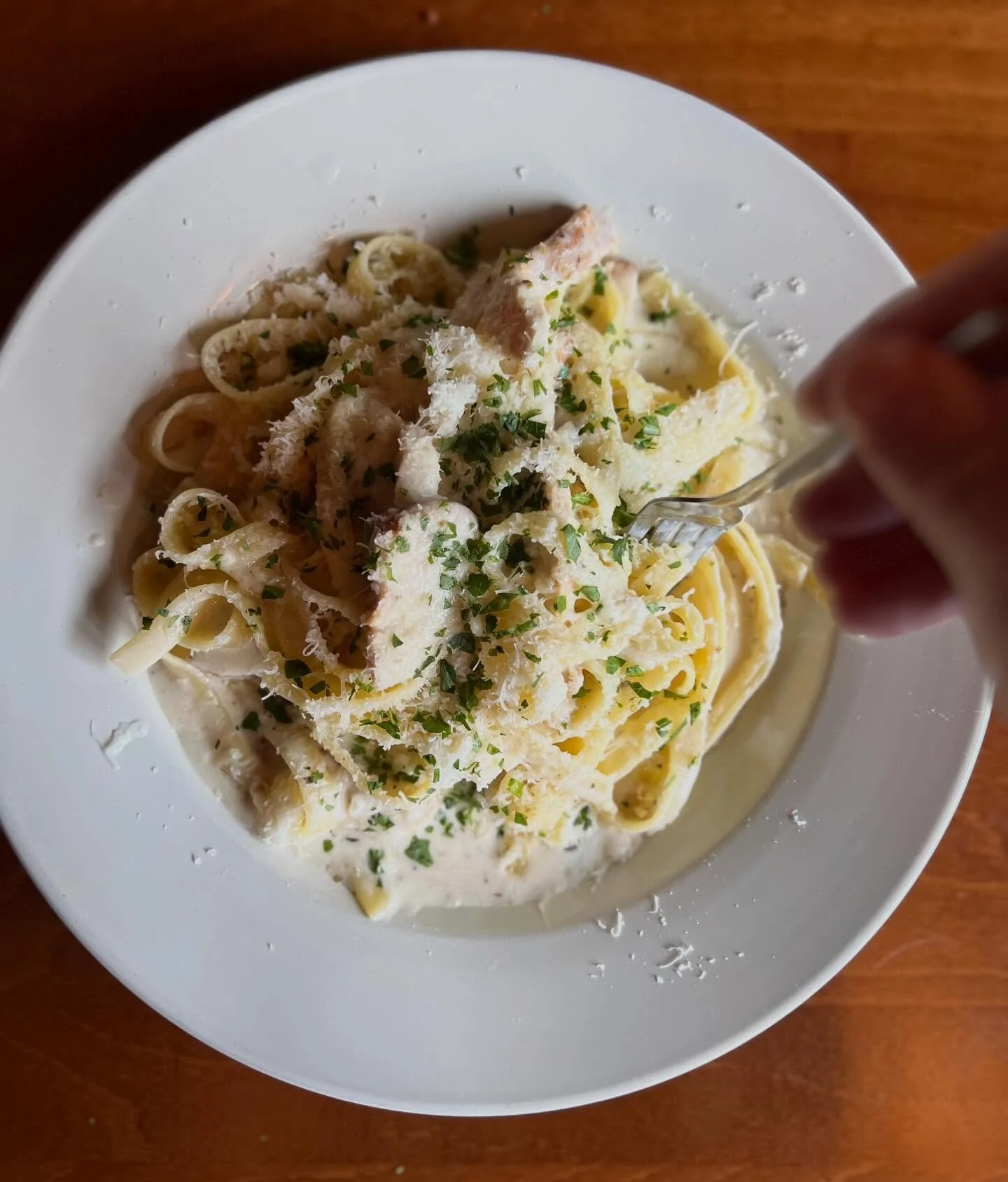 Chicken Alfred-oh yeah 🤤 

Buon apetito! Reservations on our website or Tock. Walk ins welcome!