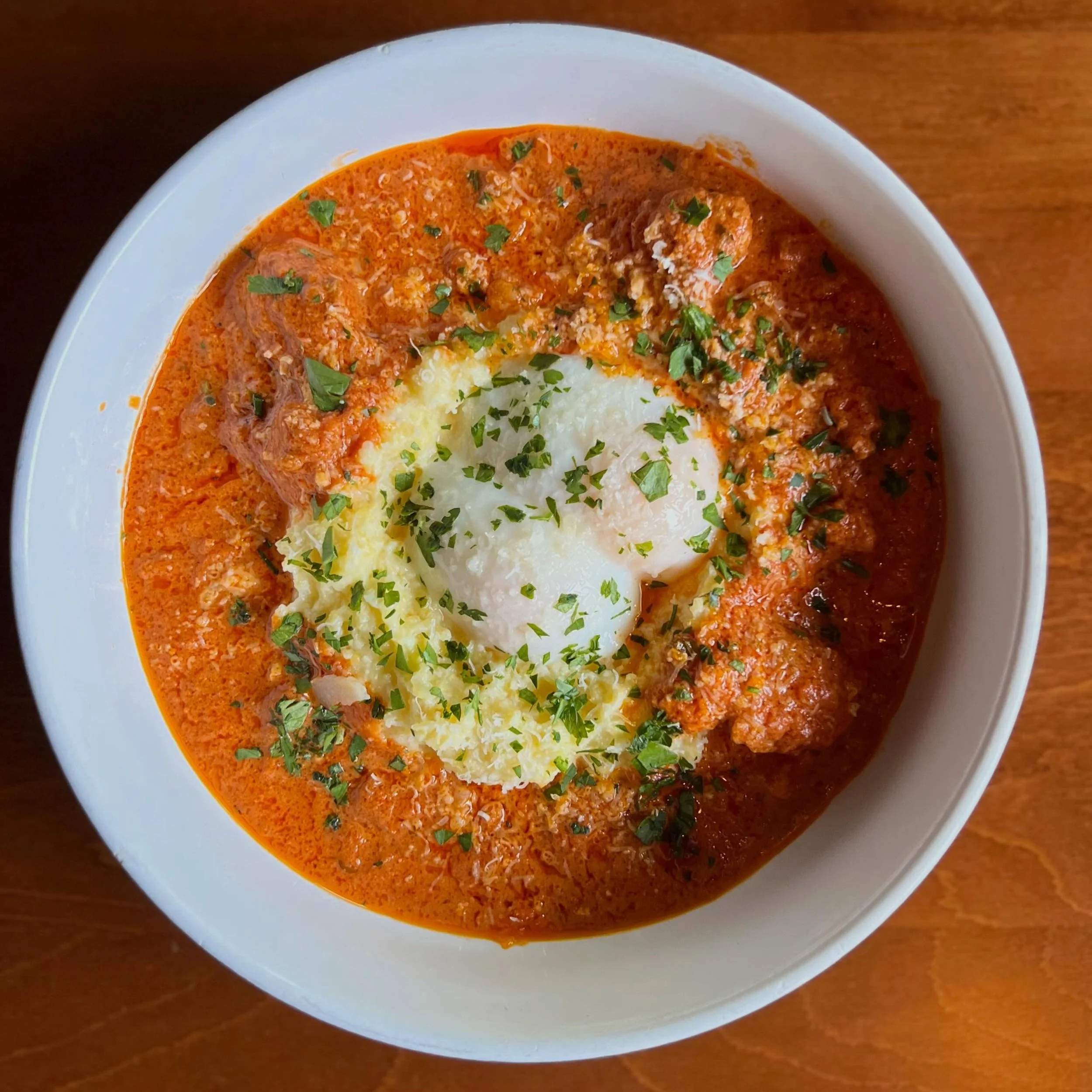 Talk about comfort..

POACHED EGG POLENTA SALSICCIA
@fischerfarmsin sausage, creamy polenta, parmigiana, Italian parsley 

Available for brunch every Saturday and Sunday from 11am to 2pm. Reservations on our website, walk ins welcome!