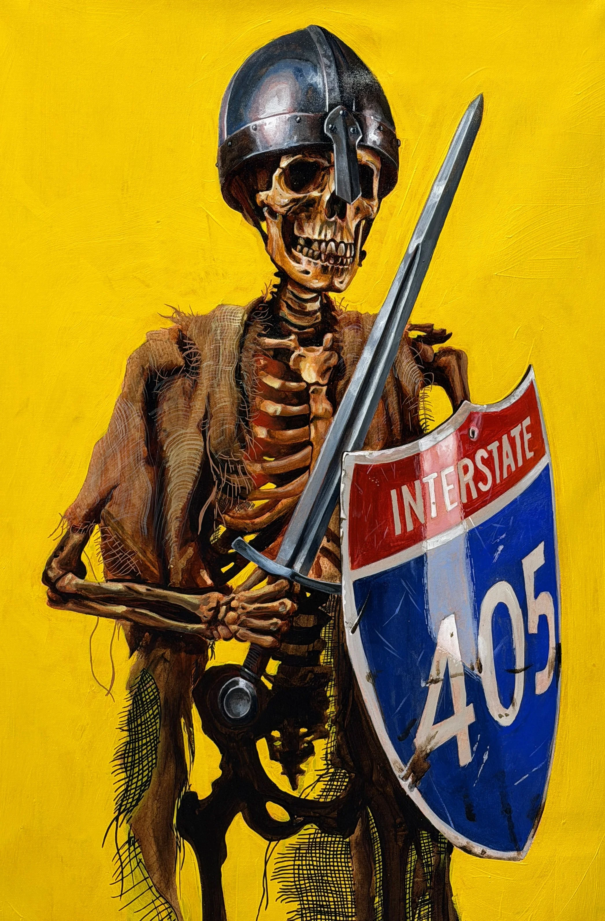 Gridlock
-Acrylic on Canvas
-2026