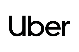 Uber logo in black text.