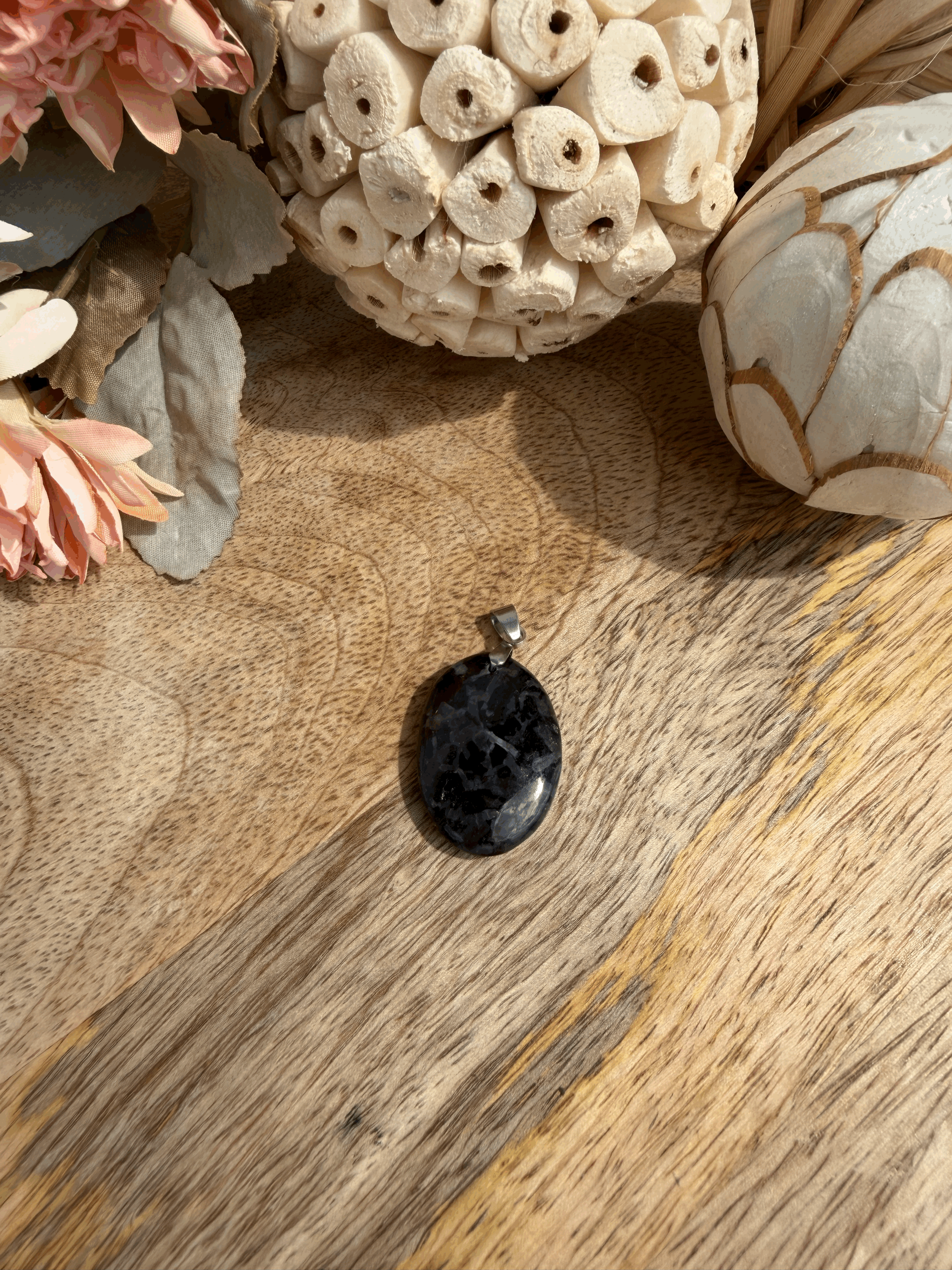 Pendentif en Gabbro