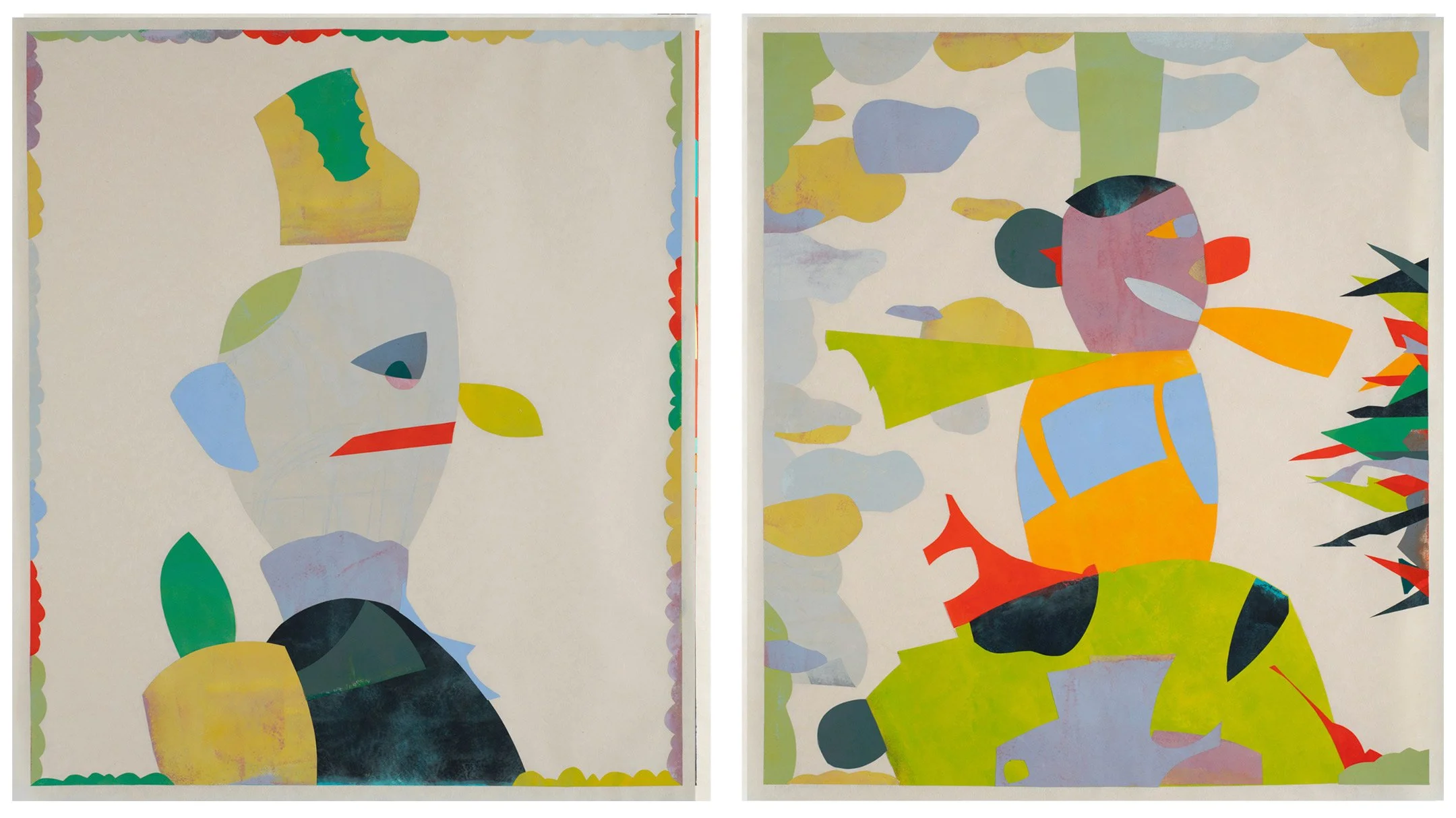 Collage of hand painted Okawara paper
39” x 68”