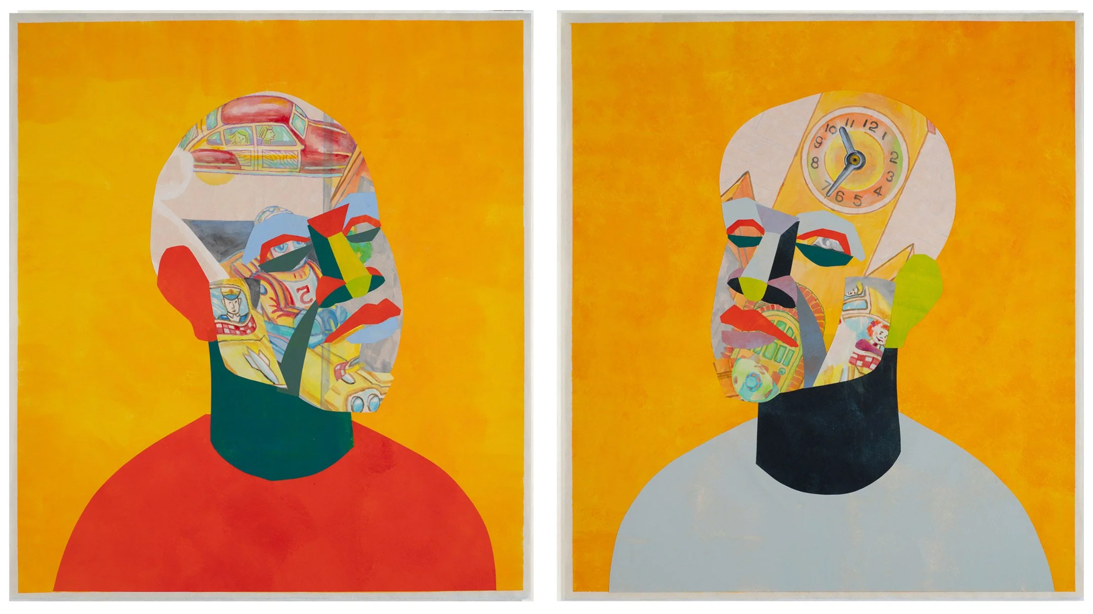 Collage of hand painted Okawara paper
39” x 68”