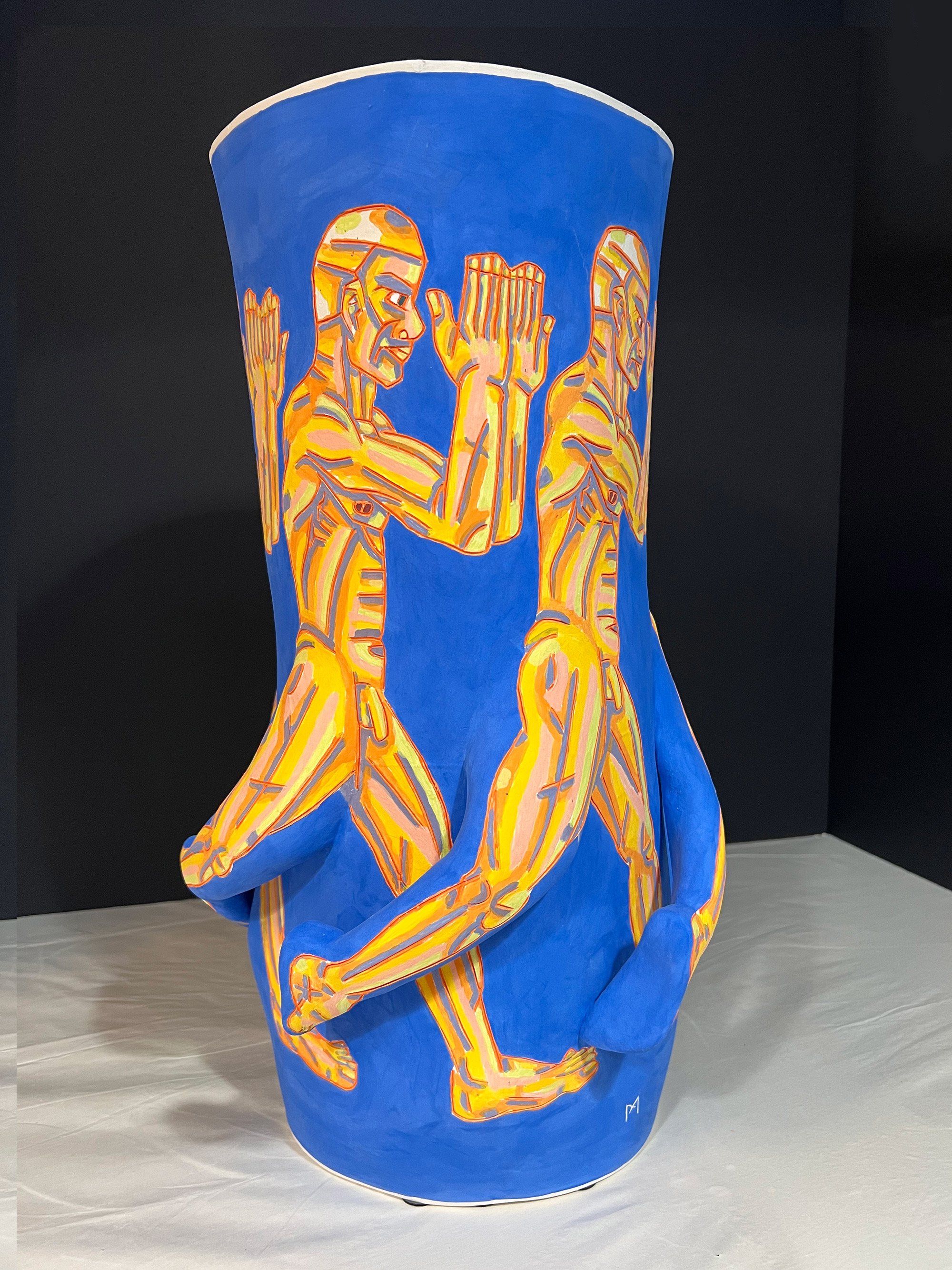 Loop , 2025, Ceramic, 20" x 9" x 8"