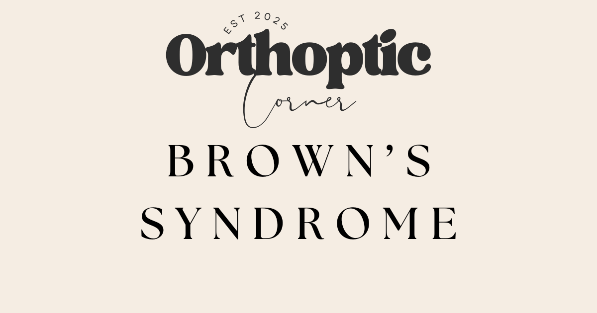 Brown’s Syndrome
