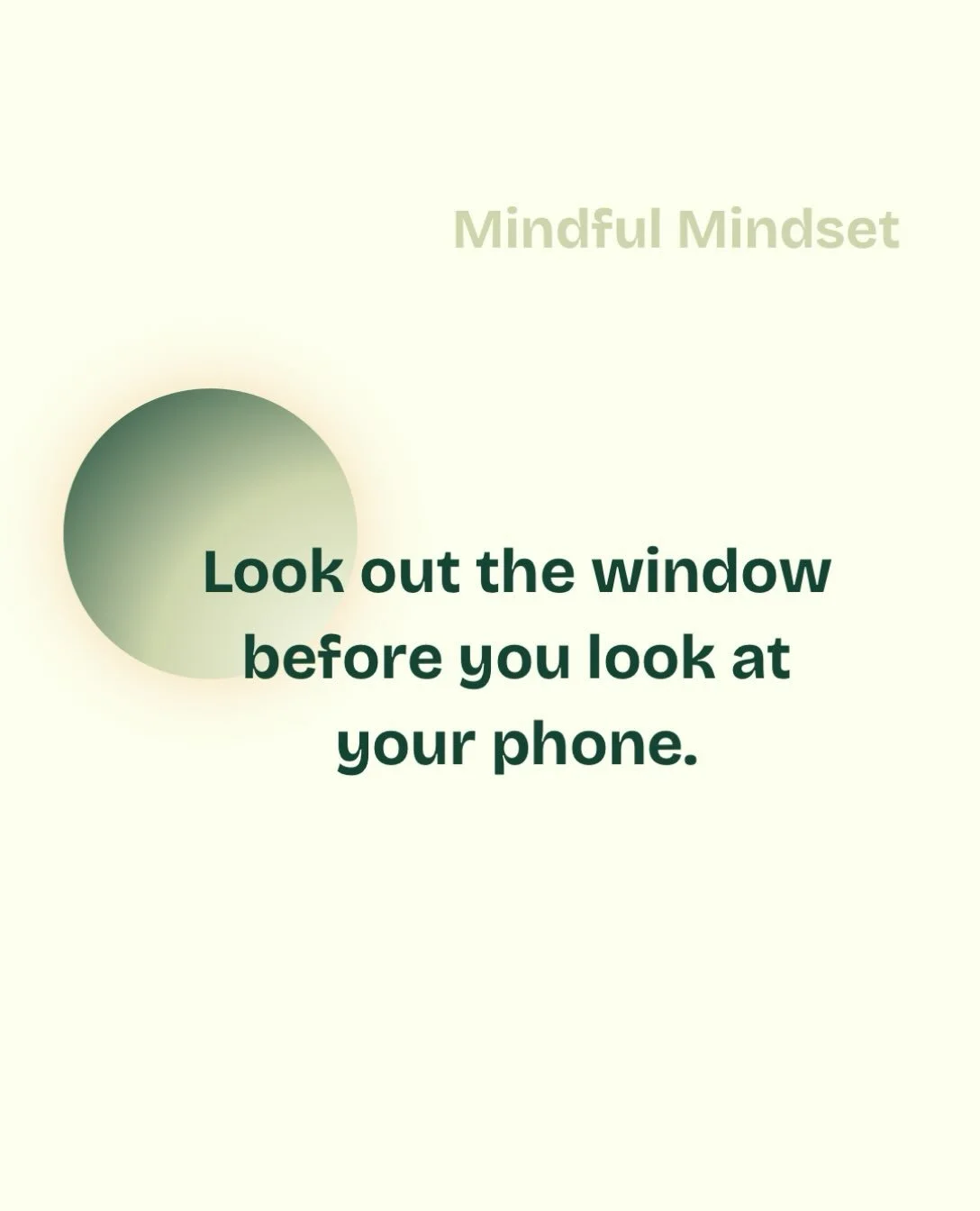 Morning habit. ☀️ Small practices. Big impact. 💚 Do this tomorrow morning when you wake up and tell us if you felt the shift. 

Cultivate a mindful mindset with us, at any age.

#mindfulness #executivefunctioningskills #familymindfulness #childrensm