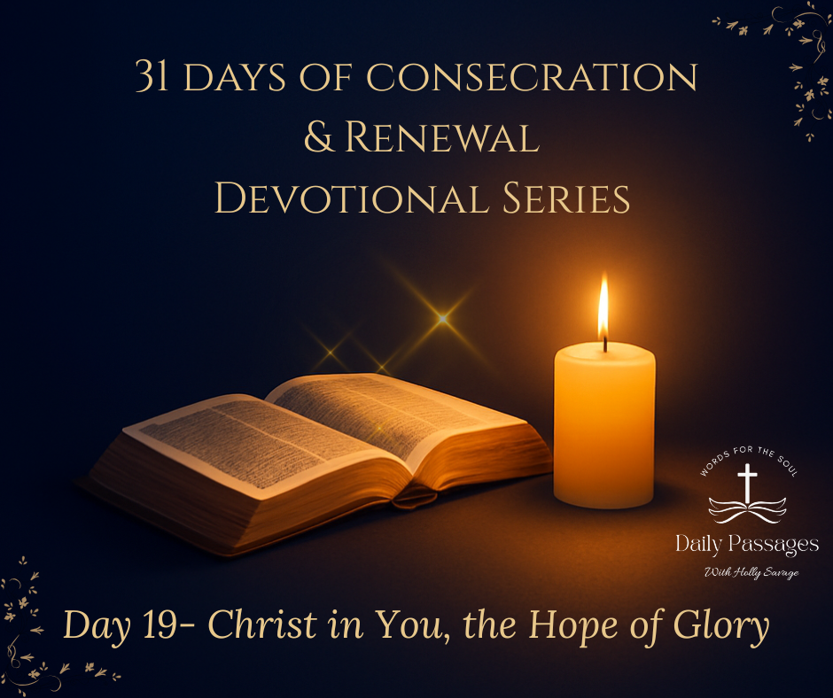 Day 19-Christ in You, the Hope of Glory