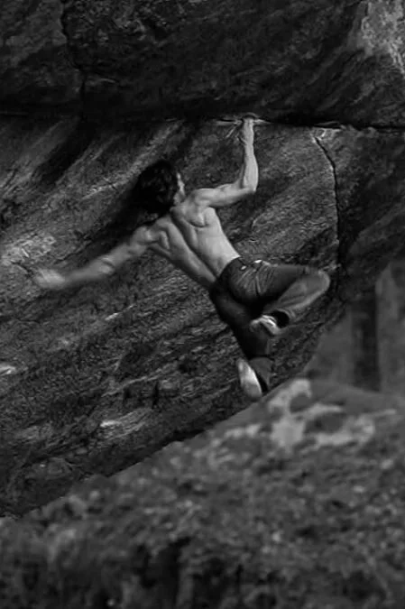 ABC alumnus Shawn Raboutou climbing the boulder problem Alphane