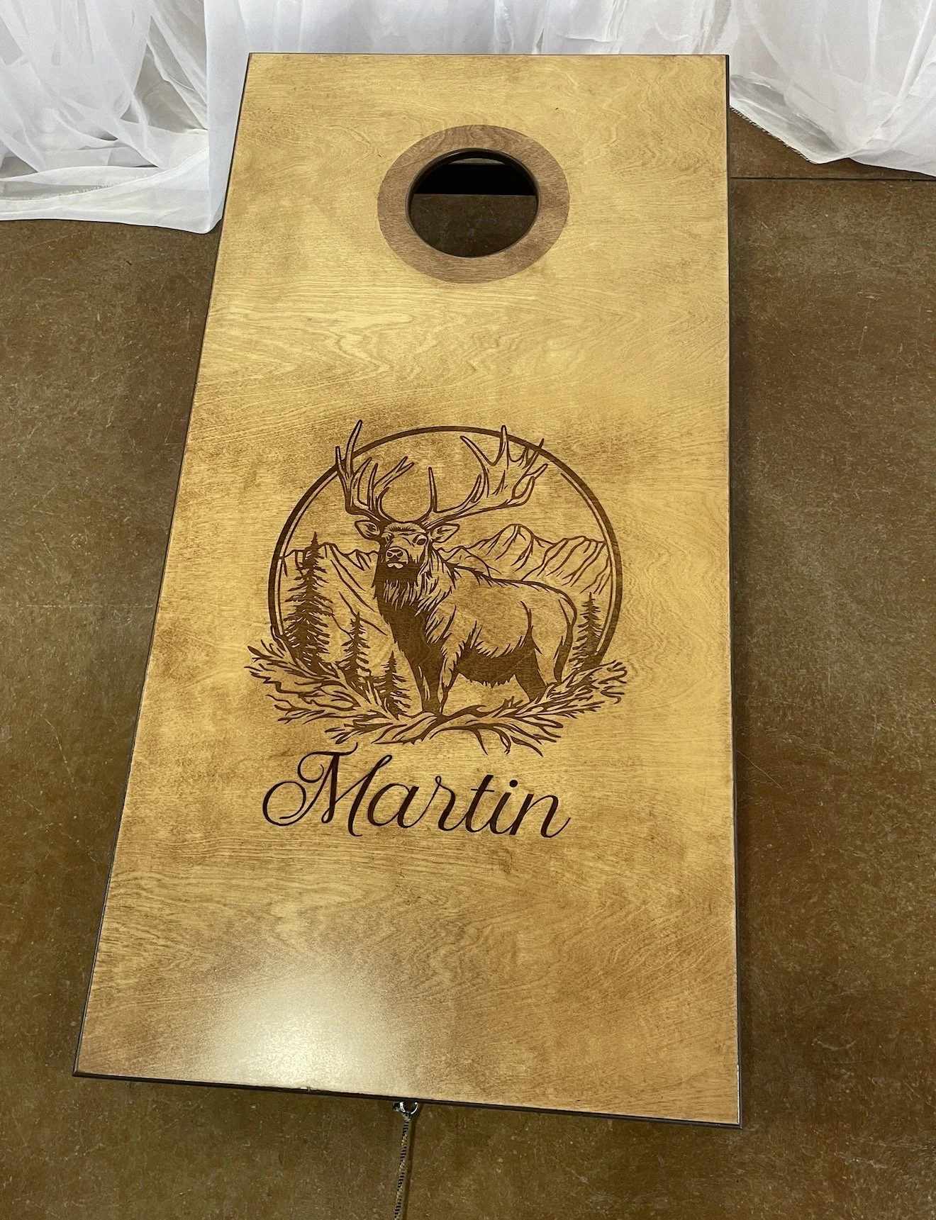 Personalized Wood Cornhole Board