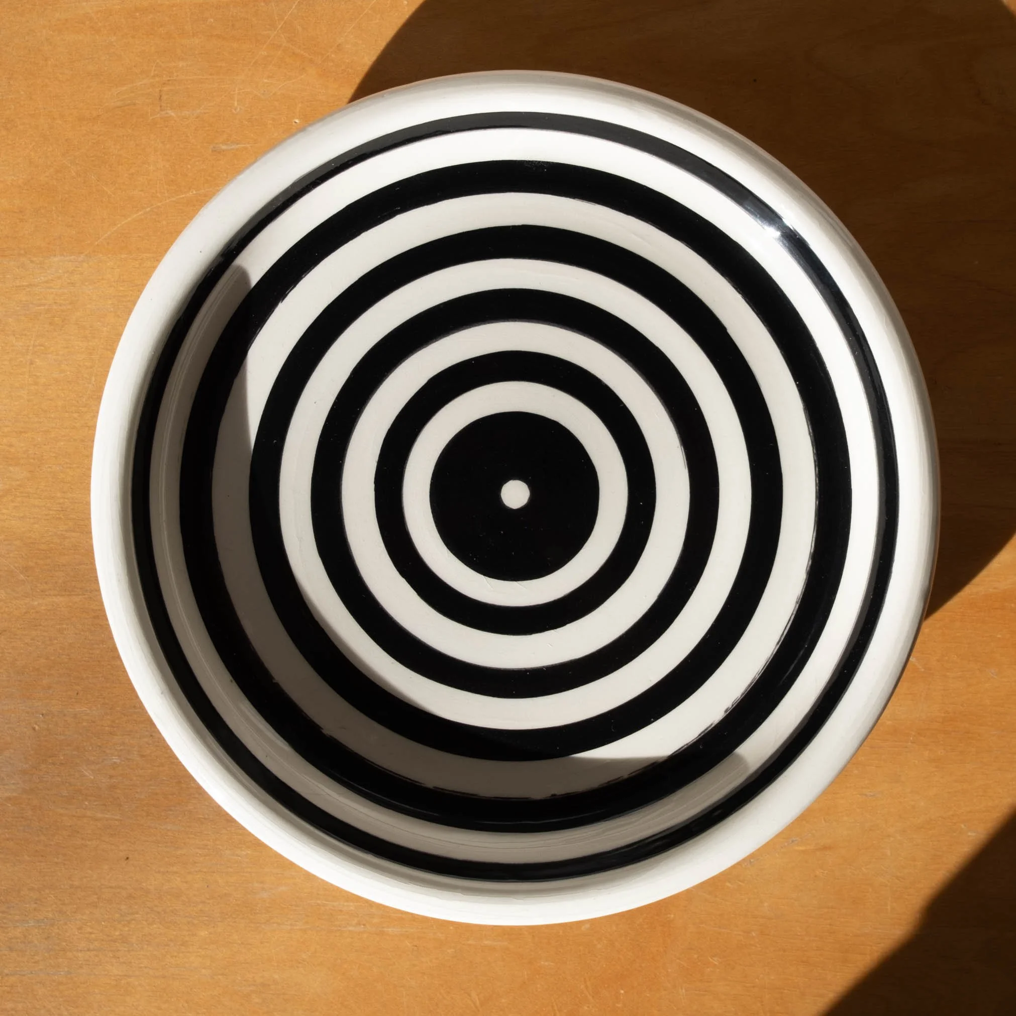 Peter Shire Striped Ceramic Plate