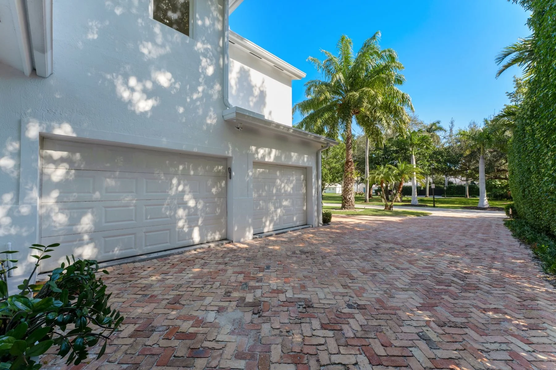2.5 Car Garage and full driveway with side entrance on south side of house