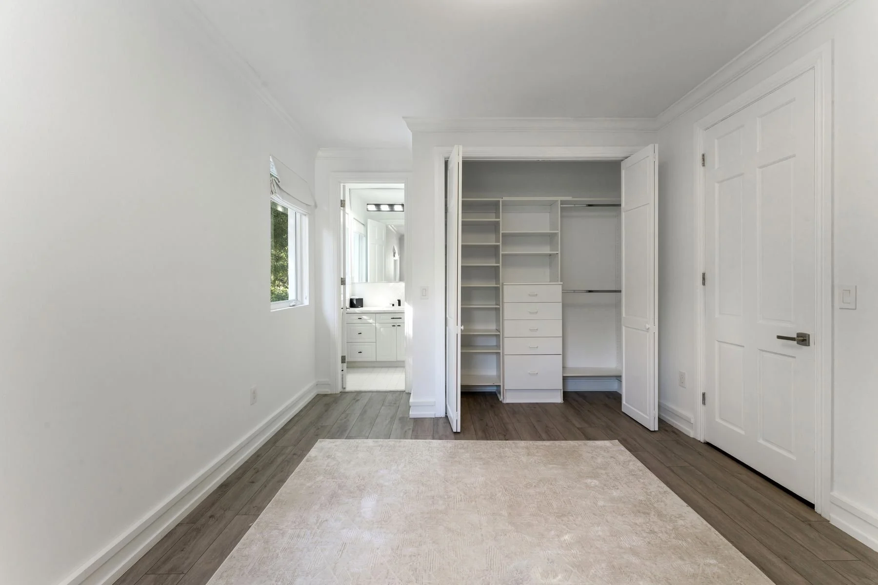 Bedroom (3); built in closet cabinetry 