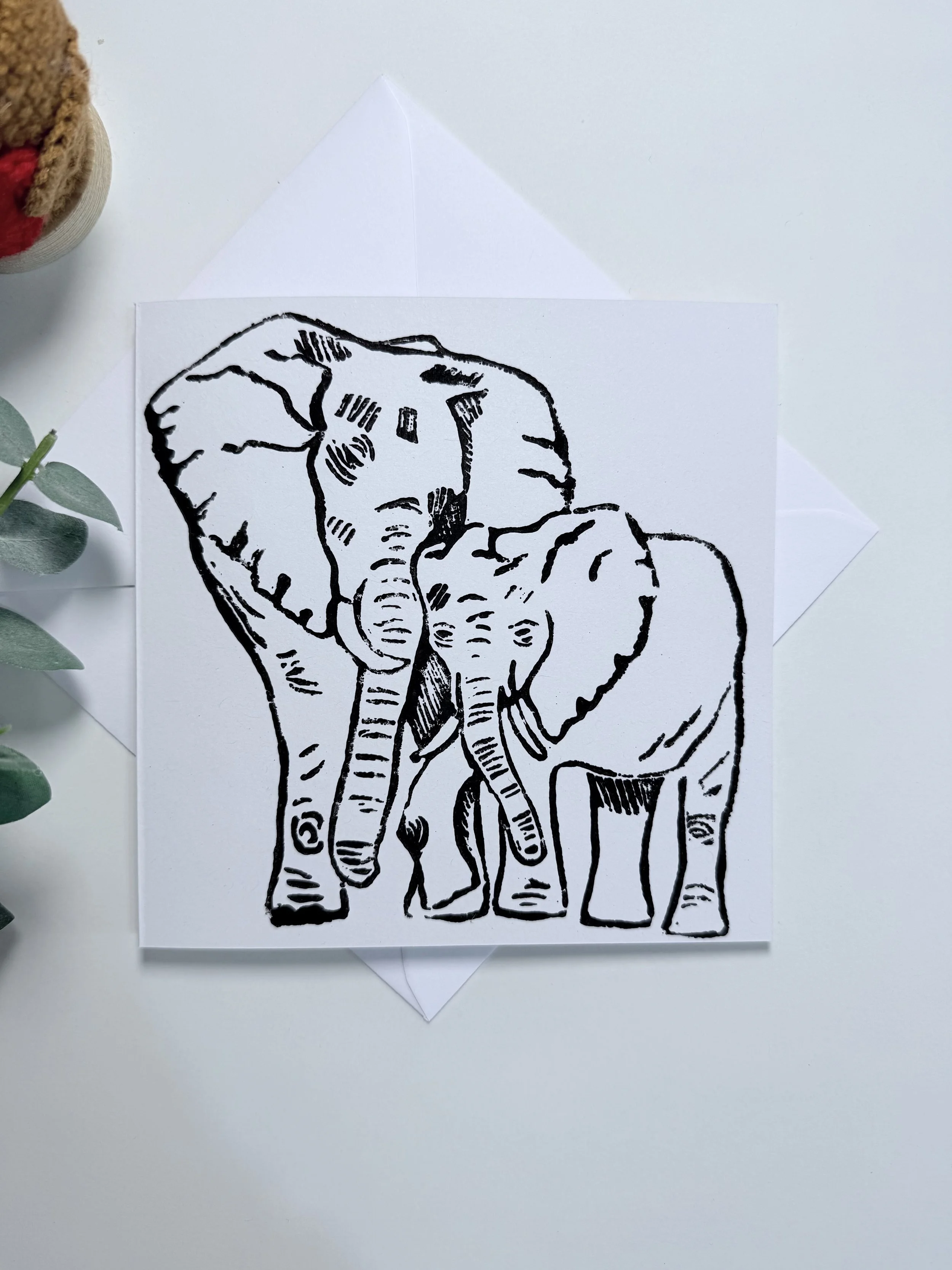 Elephant and baby
